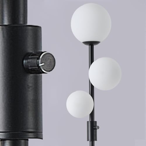 3 Globe Dimmable Black