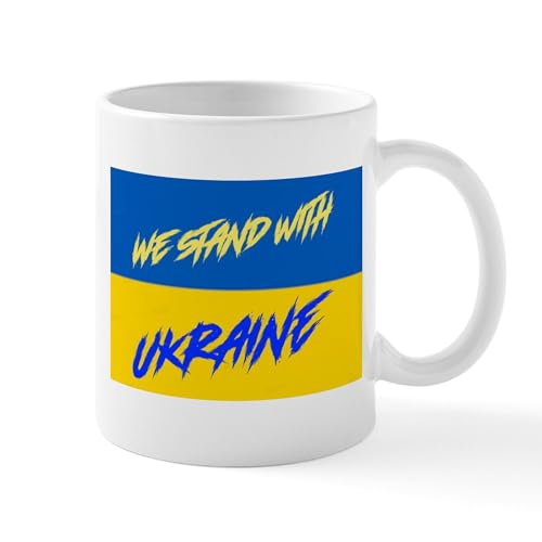 White - We Stand With Ukraine Mugs