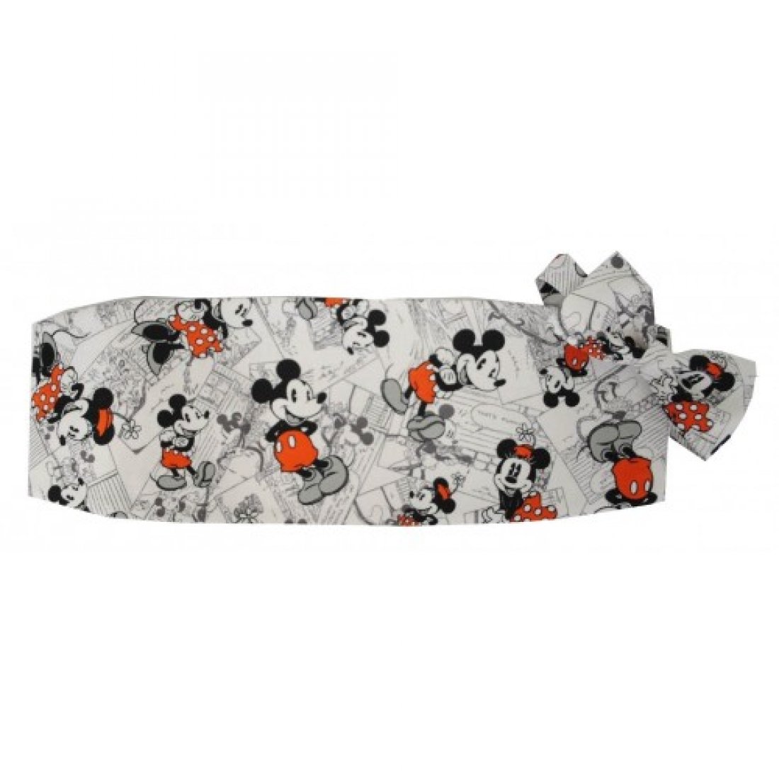 Mickey and Minnie Mouse Tuxedo Cummerbund and Bow Tie Set - Elegant Disney Couple Costume Accessories for Weddings, Prom, Cosplay and Formal Events