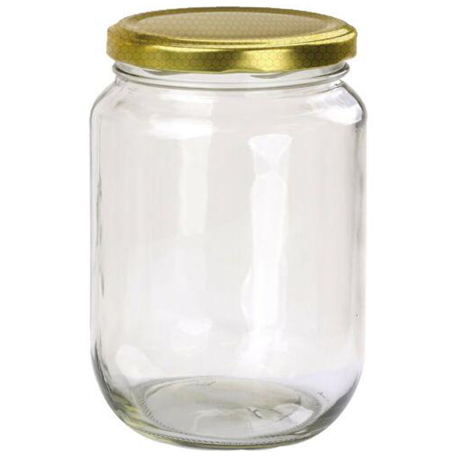 250ml Round Glass Honey Jars with Metal Honeycomb Lid - Perfect for Storing Honey, Jam, Spices & DIY Crafts - Airtight & Leakproof Kitchen Storage Containers