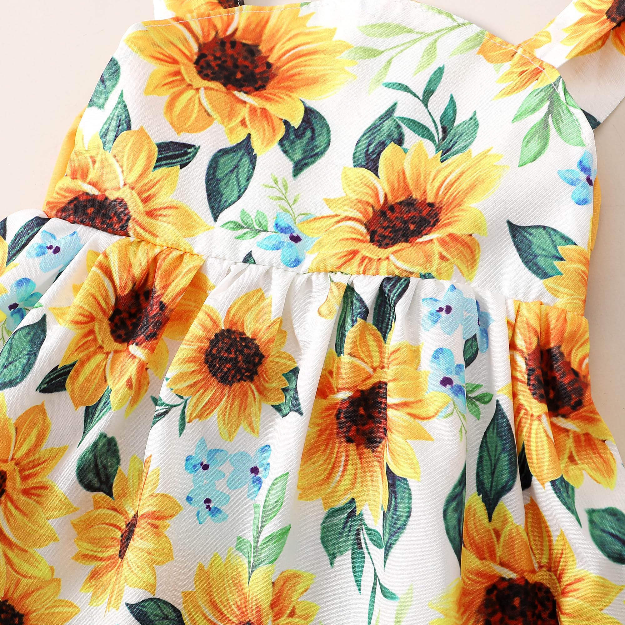 Newborn Baby Girl Dress - Toddler Halter Backless Sleeveless Floral Sundress | Summer Outfits for Infants & Girls | Perfect for Beach, Party & Photo Shoots