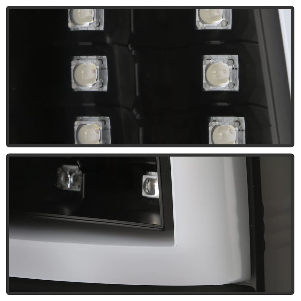 ACANII LED Tube Tail Lights Brake Lamps Assembly - Compatible with 2003-2006 Chevy Silverado 1500/2500/3500 Black Edition (Left+Right Pair) - Durable, Bright & Waterproof for Night Driving & Off-Road Adventures