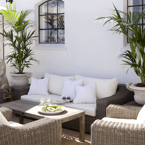 Artwood San Diego 3-Seater Outdoor Patio Sofa Set - Waterproof Wicker Furniture for Backyard, Garden, Poolside & Deck Relaxation