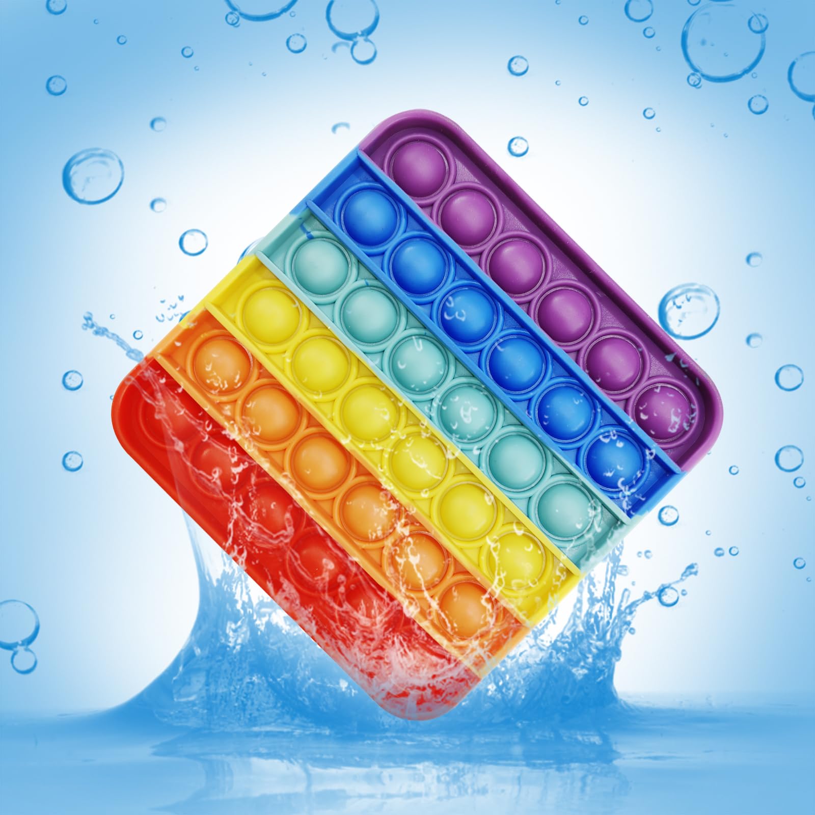 24 Pack Pop Bubble Fidget Sensory Toys for Kids & Adults - Stress Relief, Anxiety Reduction - Bulk Party Favors for Birthdays, Christmas, Classroom Prizes - Perfect for Office, Travel & Home Relaxation