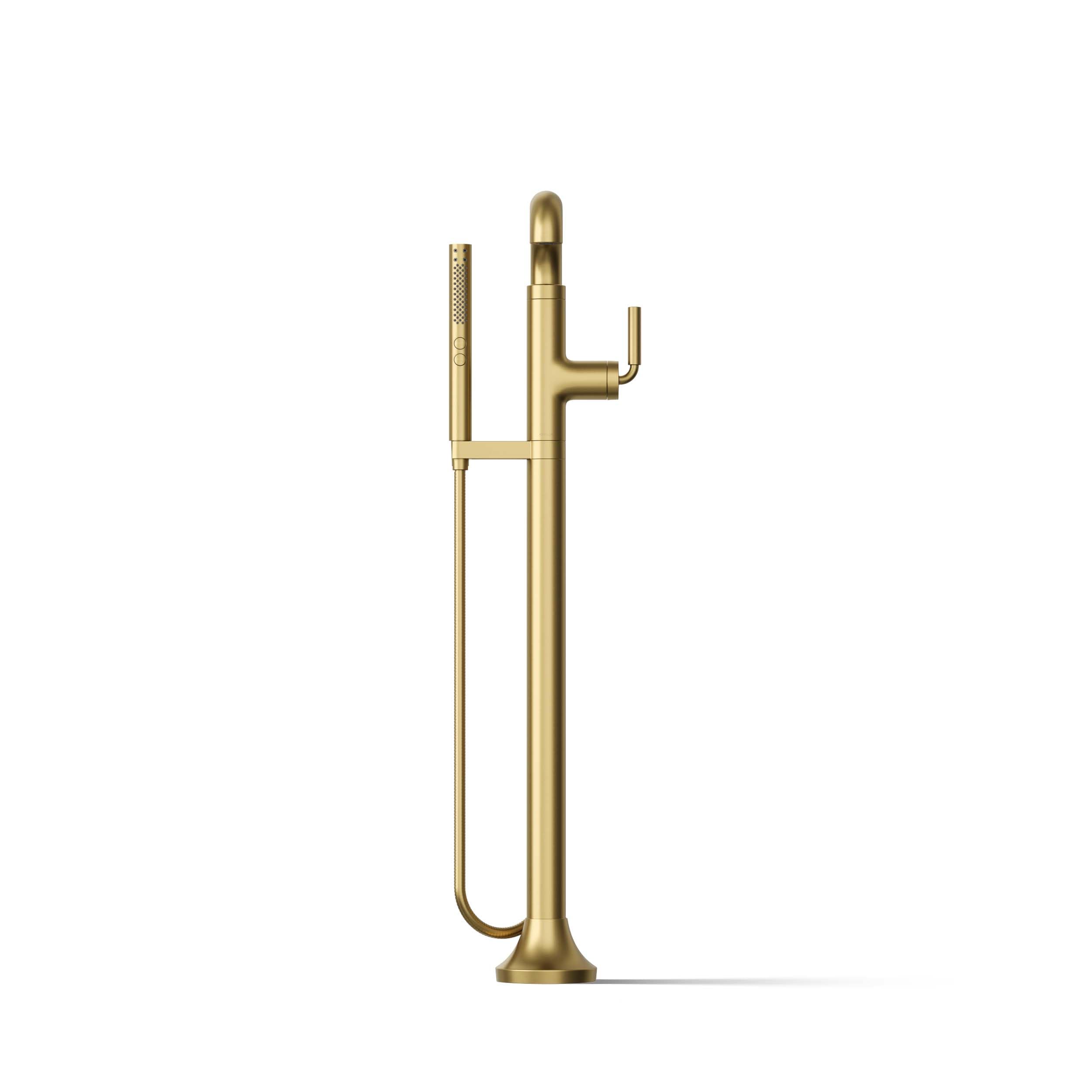 KOHLER TONE® Freestanding Bathroom Faucet Trim - Modern Matte Black Finish for Bathtub & Sink Installation - Perfect for Spa, Master Bath & Luxury Home Renovations