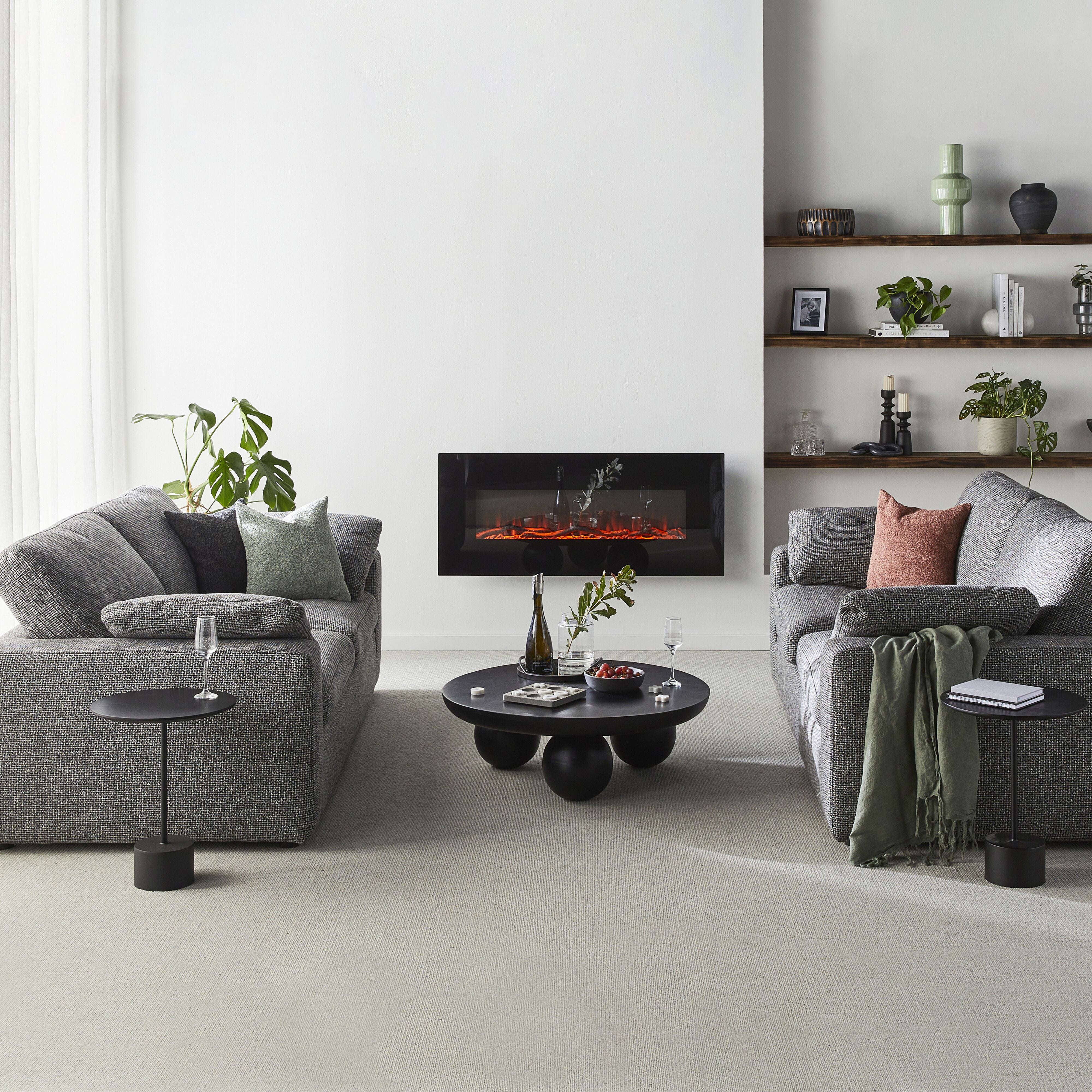 Blakely 3-Seater Sofa with Asher Steel Frame - Modern Living Room Furniture for Small Spaces & Apartments