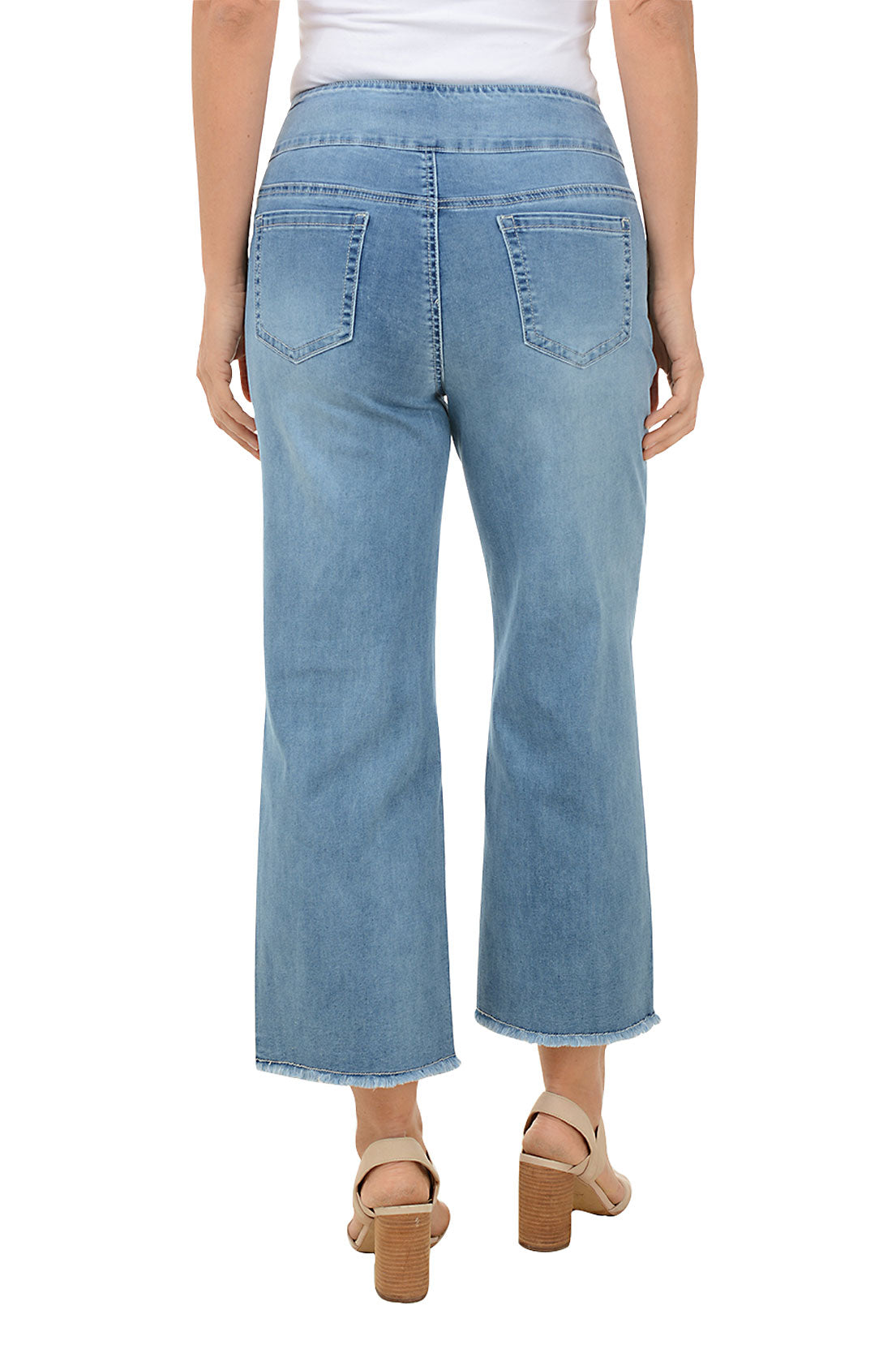Rhinestone Striped Wide Leg Denim Pants for Women - High Waisted Stretch Jeans with Sparkling Embellishments | Perfect for Parties, Night Out & Casual Wear