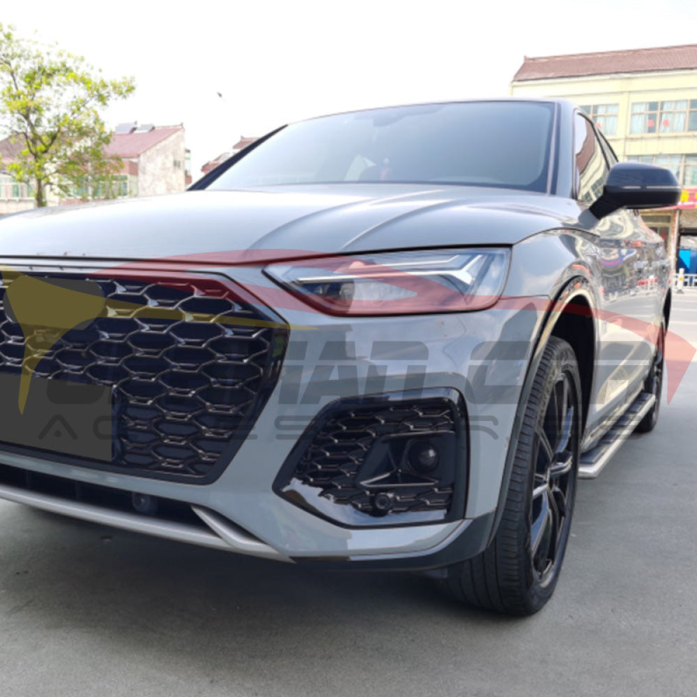 2021-2023 Audi RS Q5 Style Fog Light Grilles | Compatible with B9.5 Q5 & SQ5 Models | Upgrade Your Front Bumper Look for Sporty Style & Enhanced Protection | Perfect for Daily Driving & Car Enthusiast Modifications
