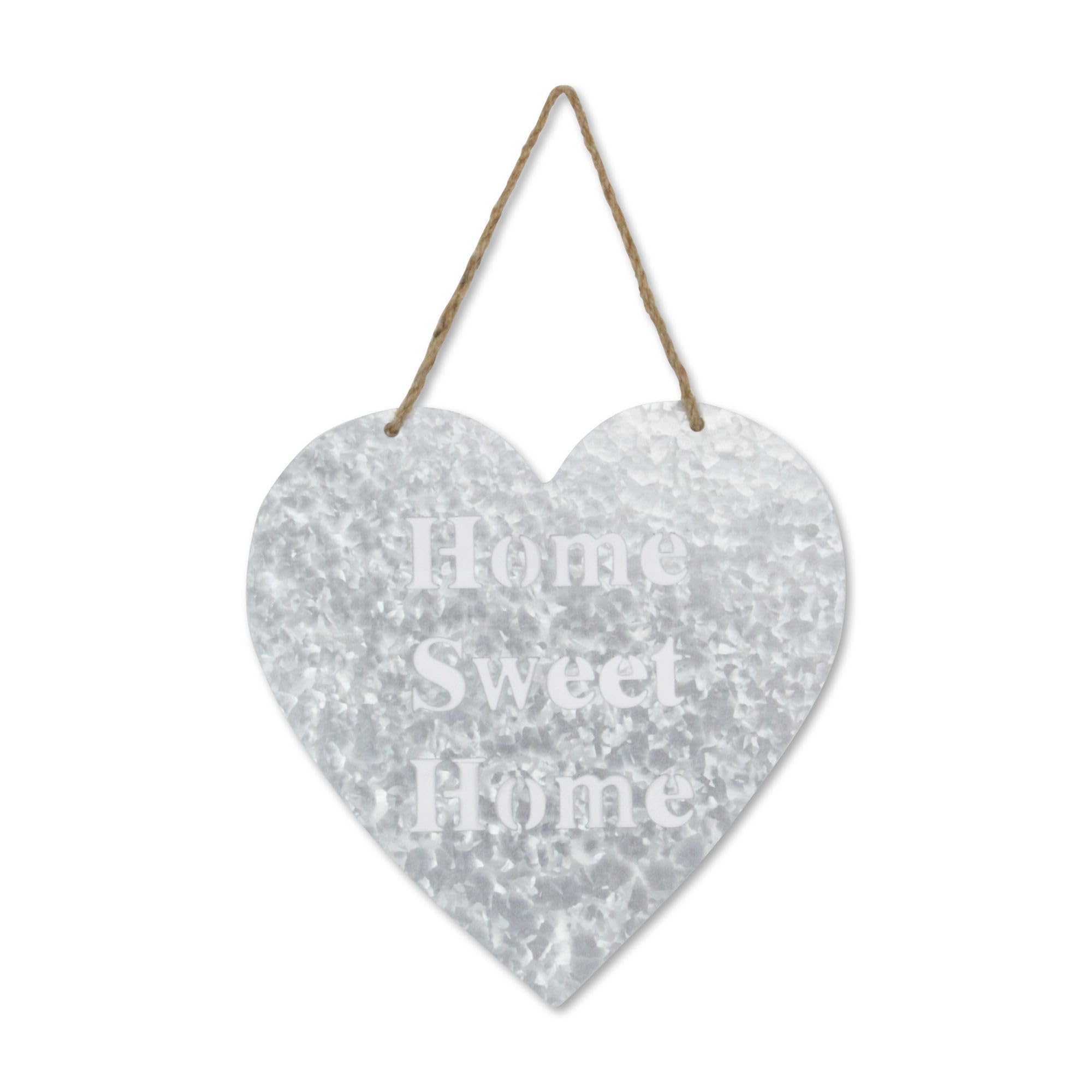 15 Inch Gray and White 'Home Sweet Home' Wall Sign - Rustic Farmhouse Decor for Living Room, Bedroom, or Entryway