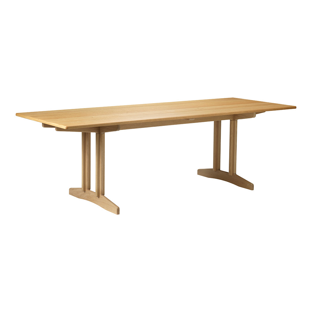C64 Shaker Style Rectangular Dining Table - Solid Wood Farmhouse Kitchen Table for 6 - Perfect for Family Meals, Dinner Parties & Small Spaces