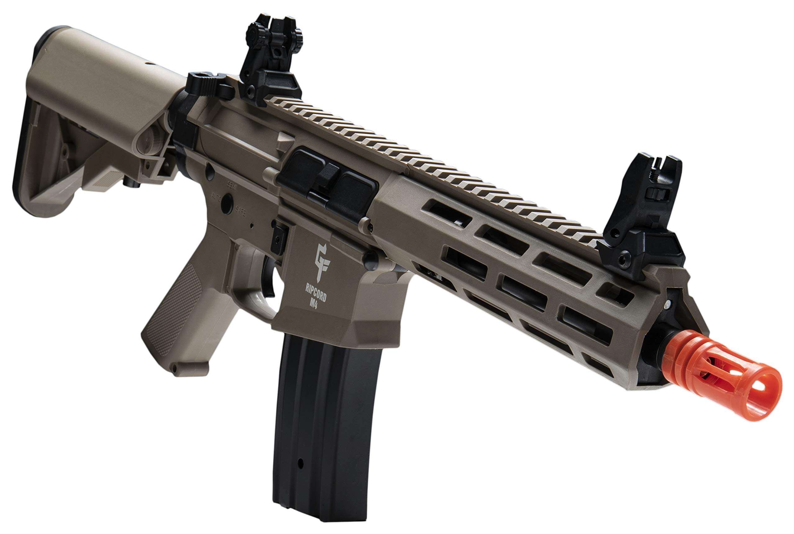 Game Face GFM4NFB Ripcord M4 Electric Full/Semi-Auto Airsoft Rifle - High Performance Airsoft Gun for Tactical Training & Outdoor Shooting Games