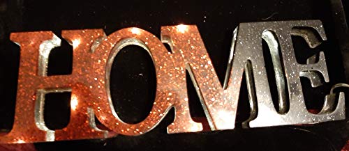 Black and Red Illuminated Home Sign - LED Wall Decor for Living Room, Bedroom & Entryway - Perfect for Housewarming Gifts & Cozy Home Decor