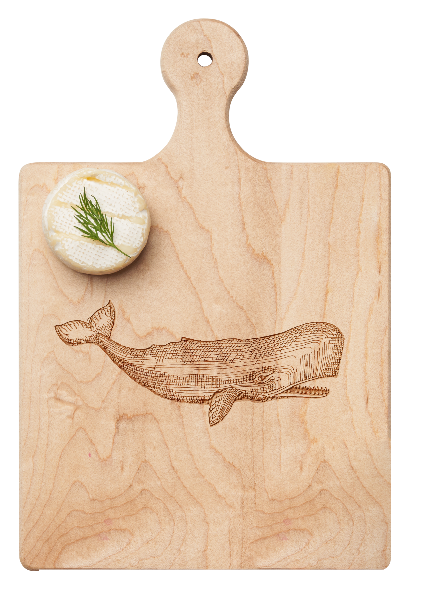Premium Handcrafted Maple Wood Paddle Board with Whale Design - 9' x 6' - Perfect for Lakes, Rivers & Coastal Paddling