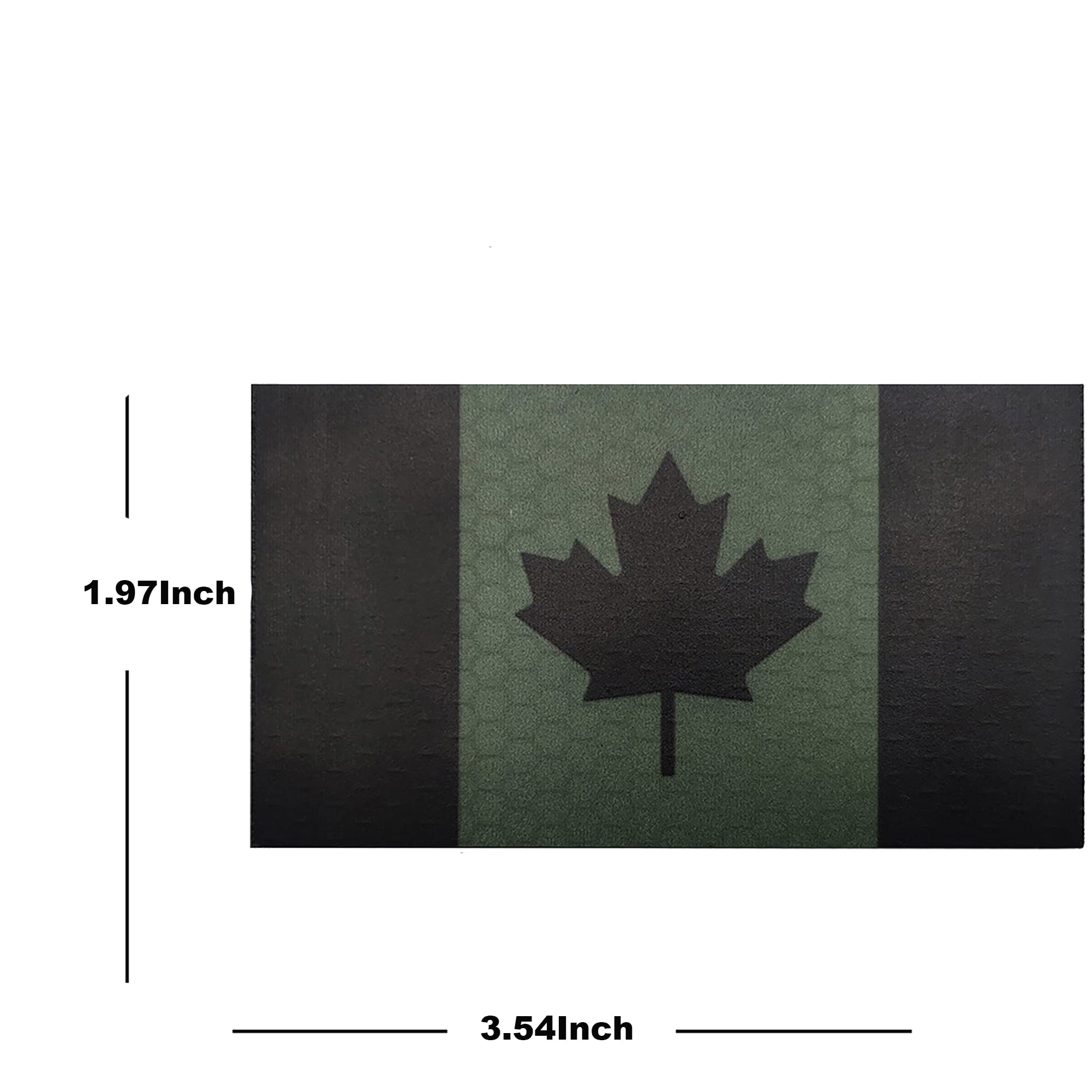 Tactical Infrared Reflective Canada Flag Patches - Military Emblem Badges for Uniforms, Backpacks & Outdoor Gear | Durable Canadian Flags Patch for Military, Police & Outdoor Enthusiasts