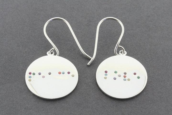 Braille Multi-Colored Earrings for Women - Stylish & Unique Fashion Jewelry for Daily Wear, Parties & Special Occasions