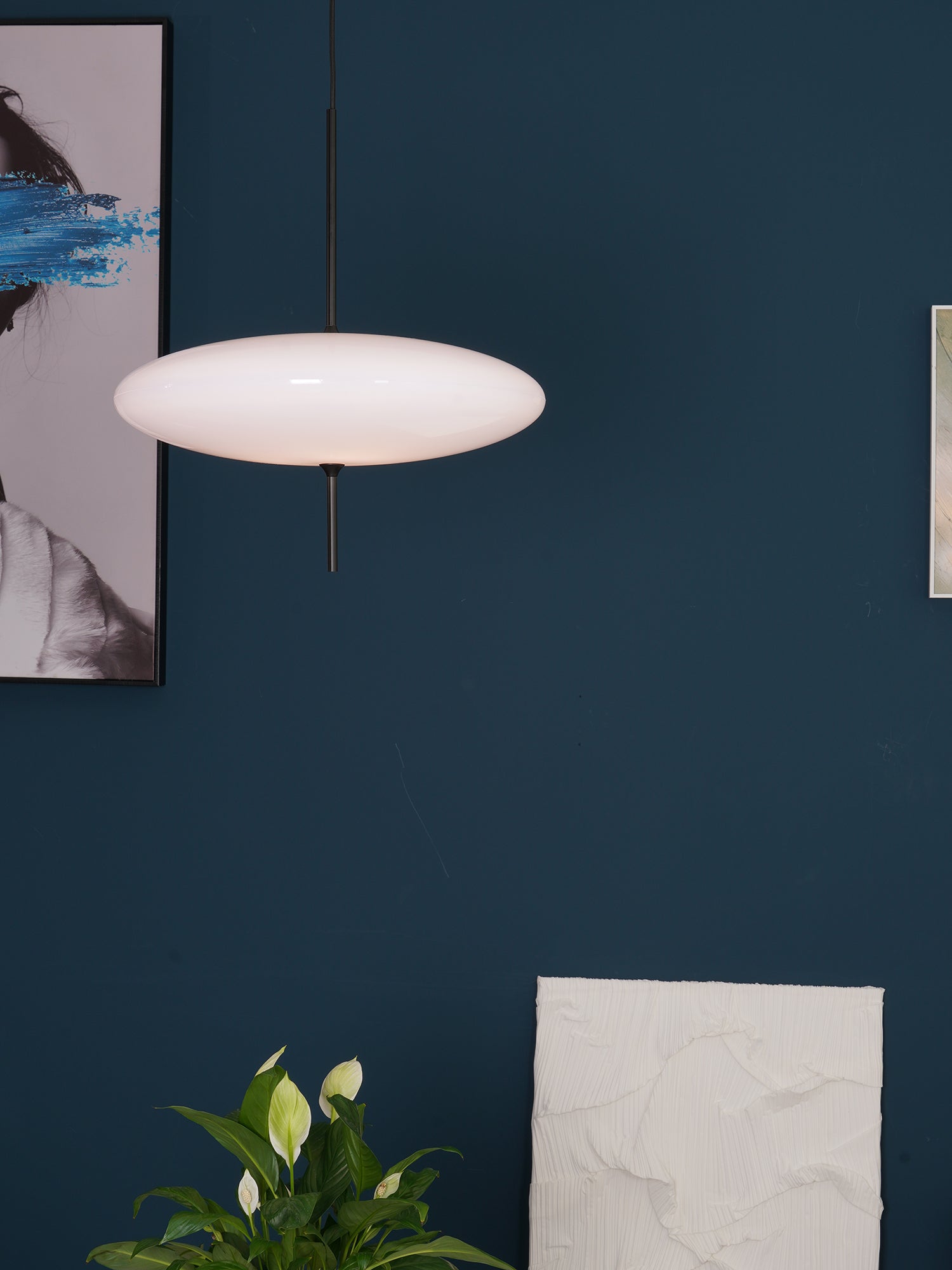 Model 2065 Modern Pendant Light - Sleek Hanging Lamp for Kitchen Island, Dining Room & Living Room Decor - Energy Efficient LED Lighting Fixture
