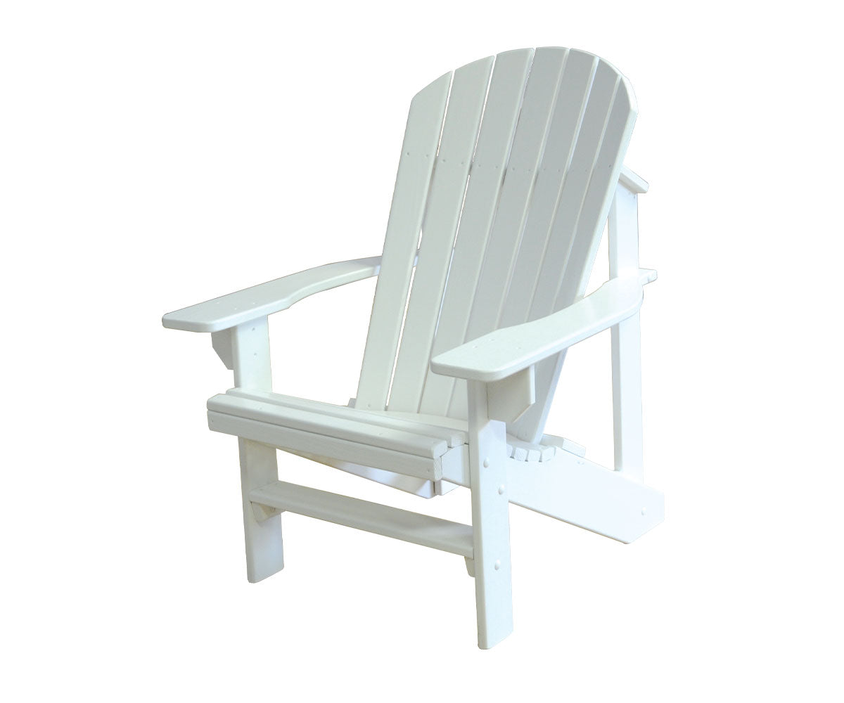 Hershy Way White and Black Summertime Chair - Outdoor Patio Furniture for Garden, Poolside, and Beach Relaxation