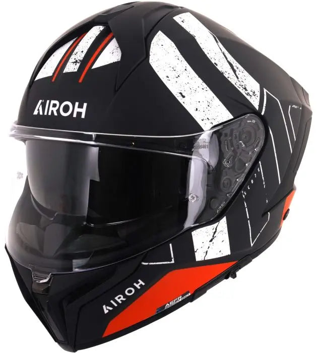 Airoh Matryx Scope Matt Orange Motorcycle Helmet - Lightweight, DOT & ECE Certified for Off-Road & Adventure Riding - Perfect for Motocross, Enduro & Trail Riding