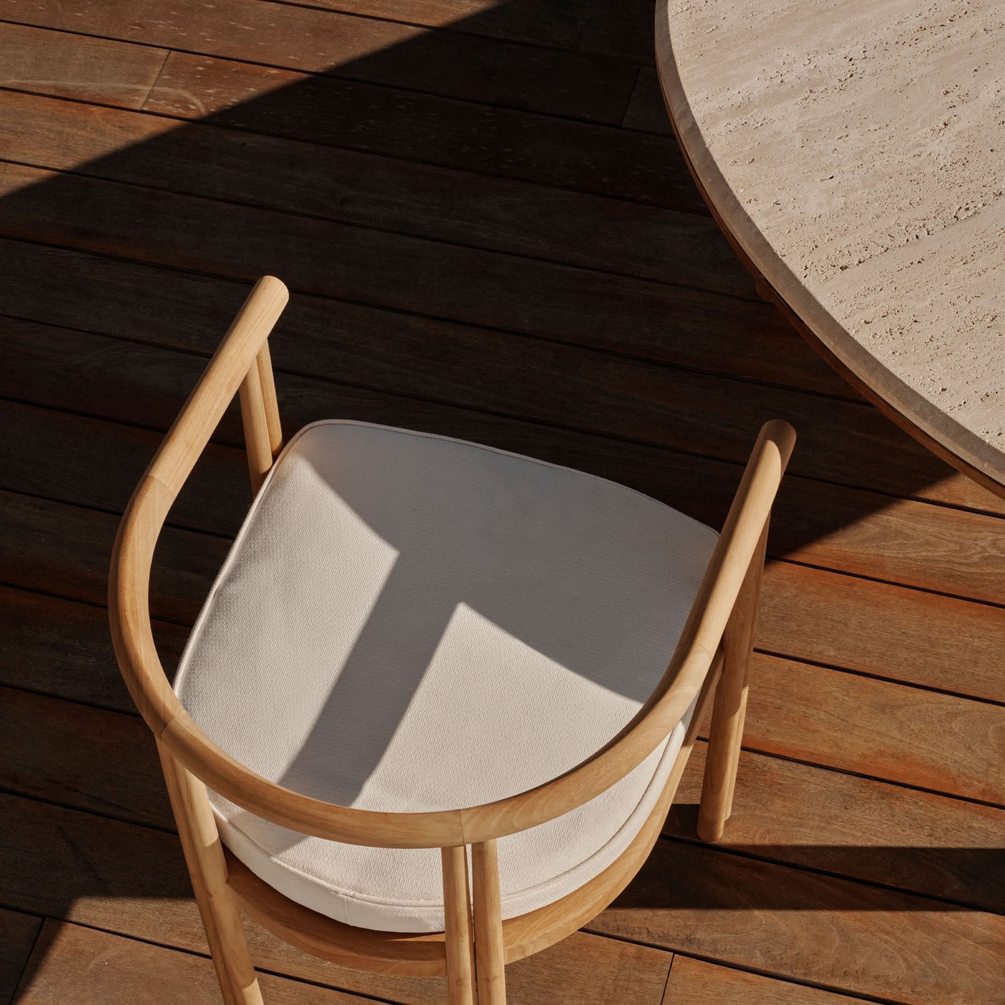 Premium Teak Wood Dining Table for Outdoor & Indoor Use – Cove Pill Design, Weather-Resistant & Durable – Perfect for Patio, Garden, Restaurant, and Home Decor