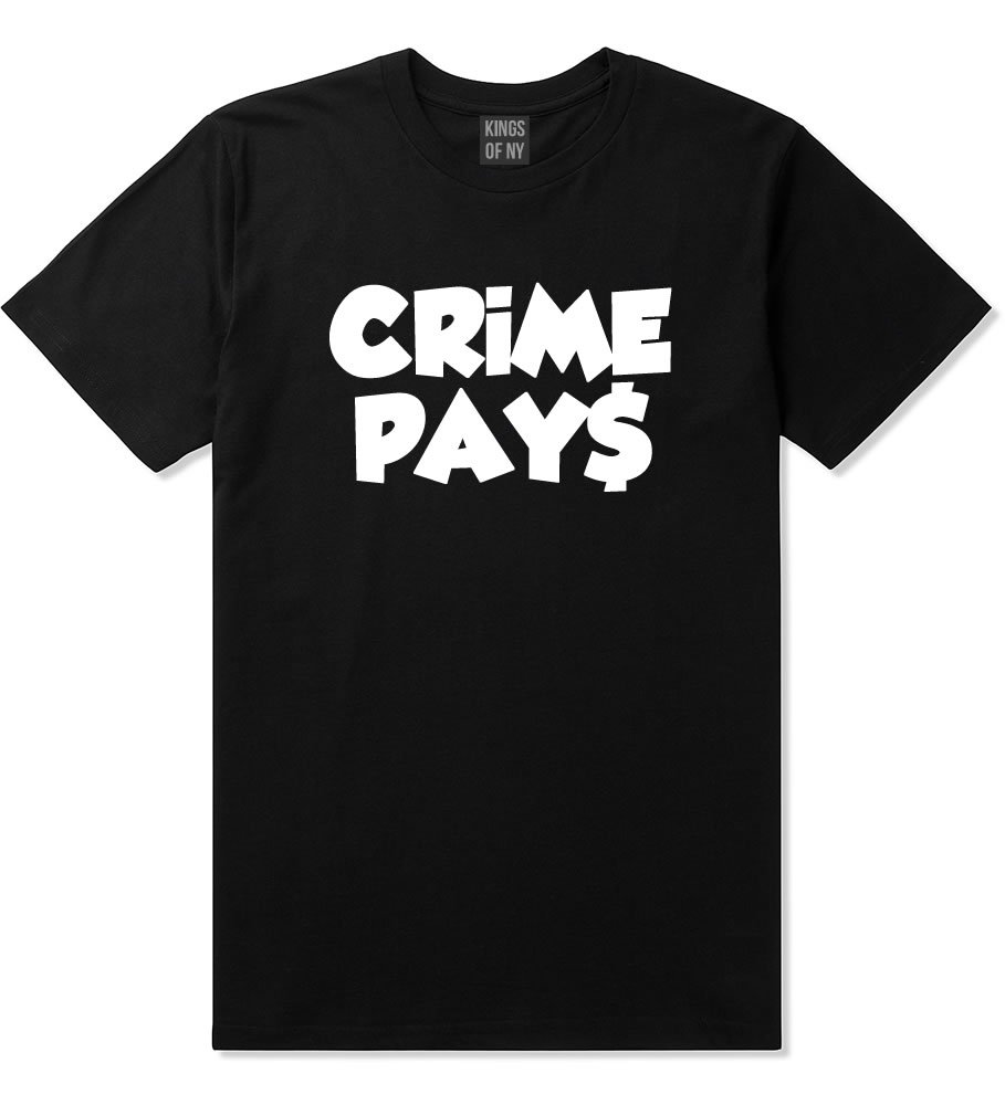 NYC Crime Pays Bubble Letters T-Shirt - Urban Streetwear Style