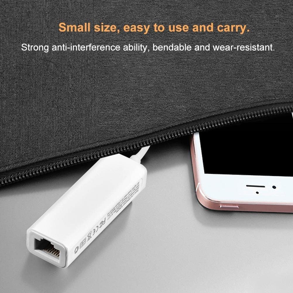 USB C to Ethernet Adapter 1000Mbps, Thunderbolt 3 & USB-C Gigabit LAN Network Adapter for MacBook Pro/Air, Windows Laptops, Chromebook - Stable Wired Internet Connection for Gaming, Streaming & Remote Work