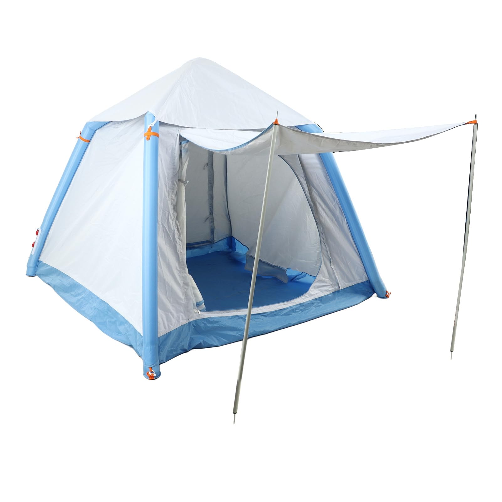 TonySa Automatic Inflatable Camping Tent with Air Pump - 2-in-1 Canopy Design, Quick Setup Double Layer Air Tent for Outdoor Adventures, Beach, Park & Backpacking - Perfect for Family Camping Trips and Weekend Getaways
