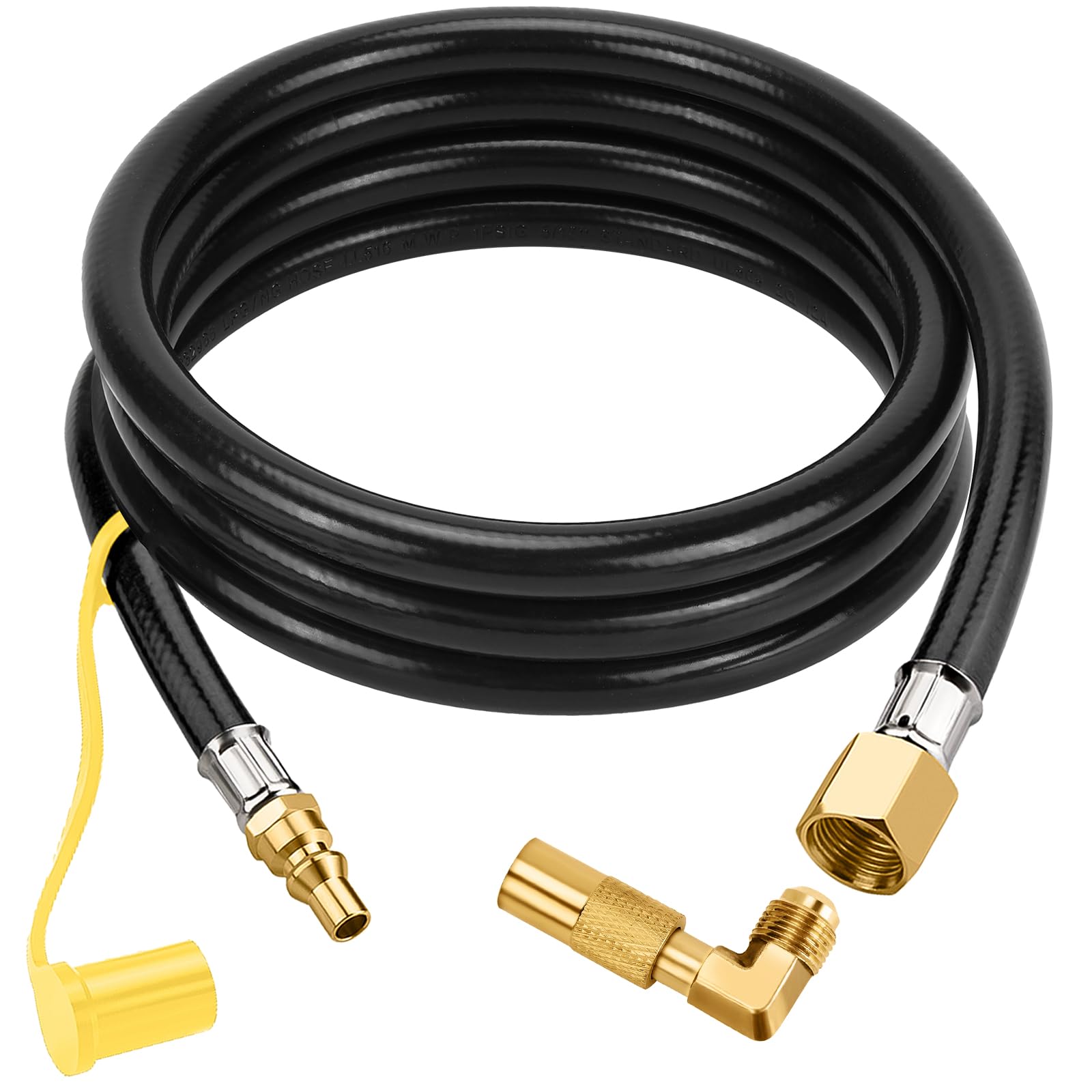 WADEO Propane Elbow Adapter with 7FT Extension Hose - Compatible with Blackstone 17