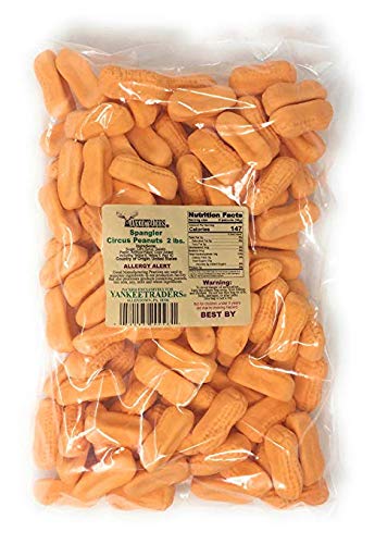 YANKEETRADERS Circus Peanuts Candy - 2 Pound Bag - Classic Orange Marshmallow Treats - Perfect for Halloween, Birthday Parties & Movie Nights