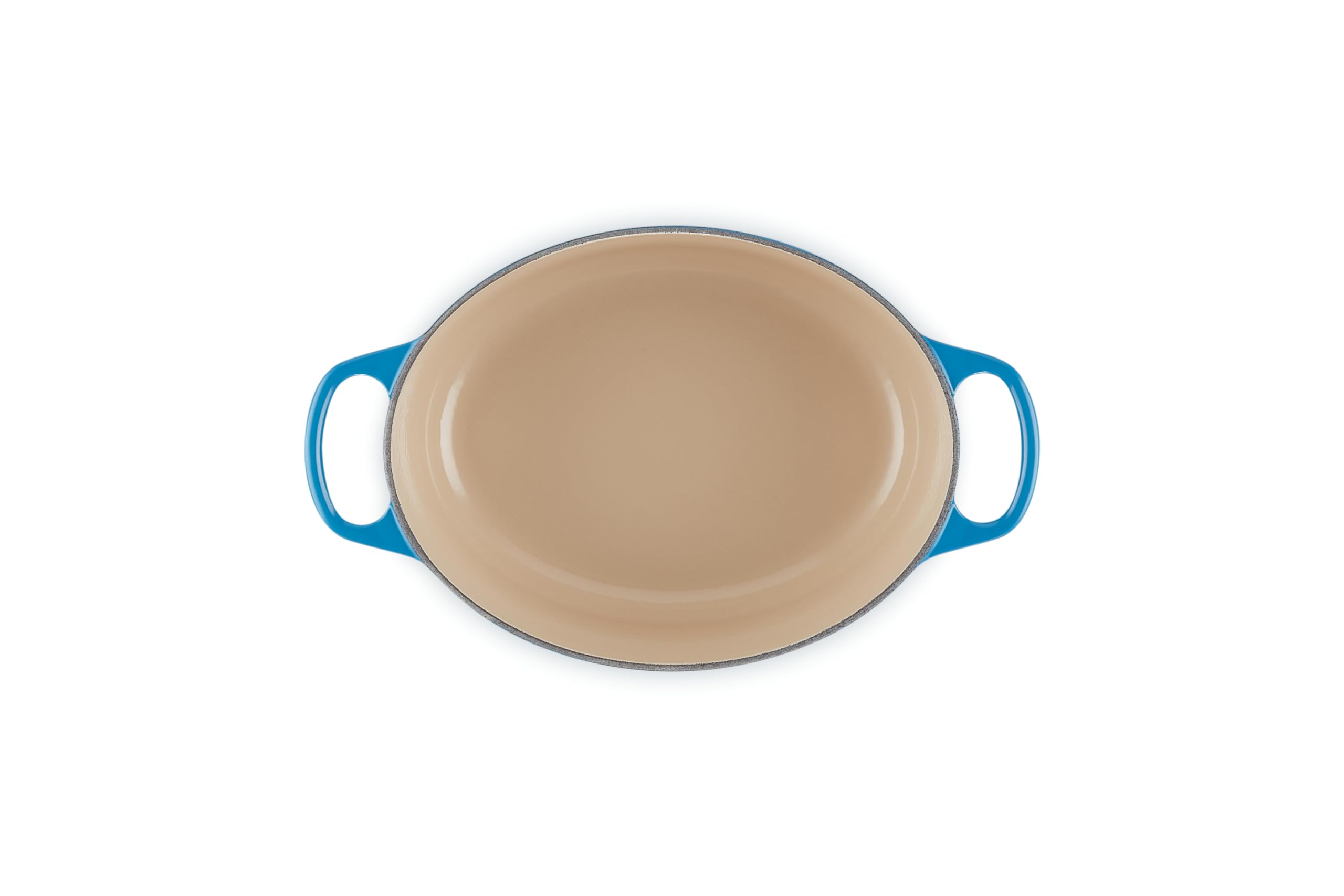 Le Creuset Enameled Cast Iron Signature Oval Dutch Oven 2.75 Quart - Marseille Blue - Premium Cookware for Braising, Roasting & Baking - Perfect for Soups, Stews & Family Dinners