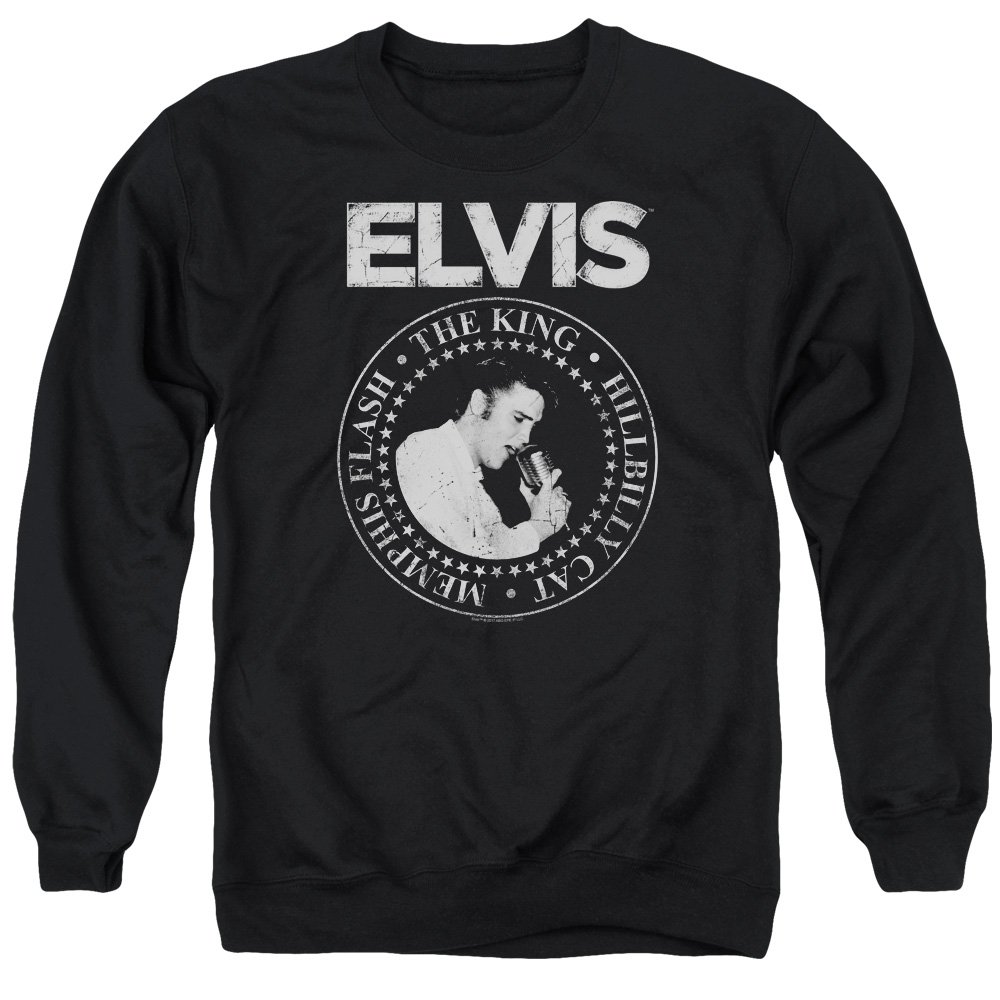 Elvis Presley Rock King Unisex Crewneck Sweatshirt for Men & Women | Vintage Music T-Shirt | Casual Wear & Gift for Fans | Concert, Party, Daily Outfit
