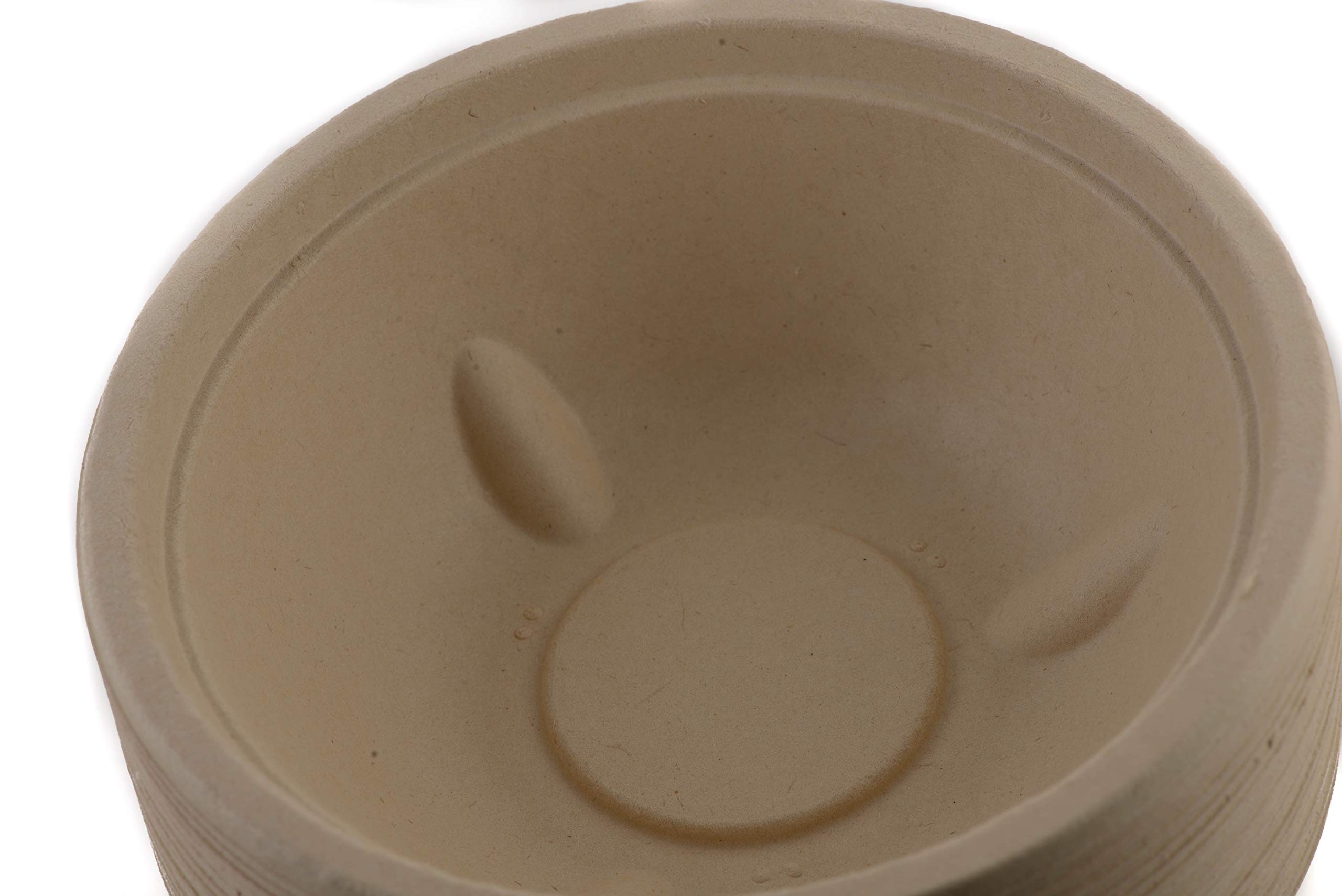EcoQuality 24oz Round Deep Disposable Bowls [375 Pack] - 100% Biodegradable Sugarcane Bagasse Bamboo Fiber Bowls | Sturdy Compostable Eco-Friendly Plastic-Free Alternative | Perfect for Parties, Picnics, Catering & Takeout