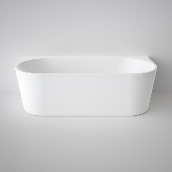Caroma Urbane II Freestanding Back to Wall Bathtub - Modern Luxury Soaking Tub for Spa-Like Relaxation in Your Bathroom