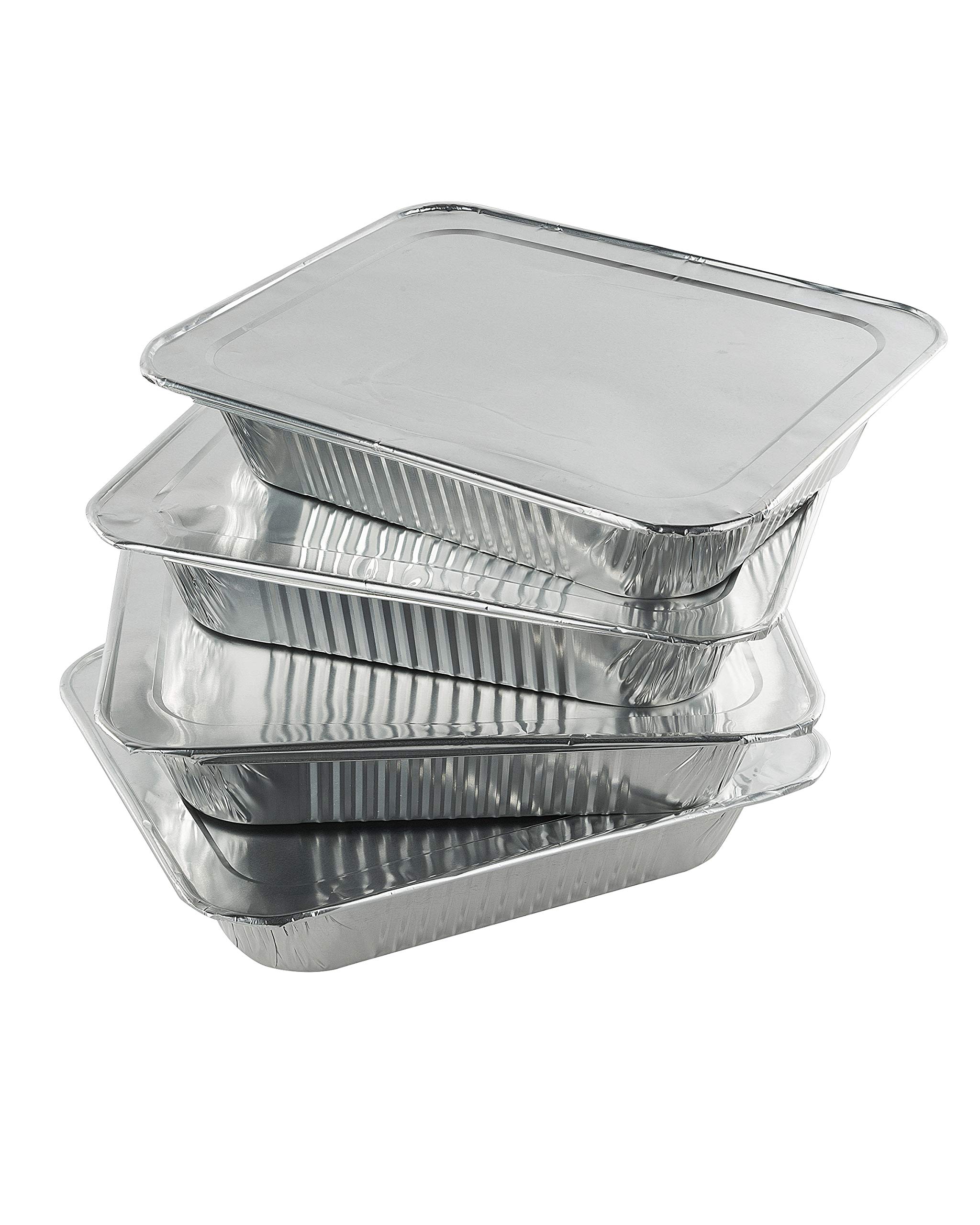 (25 Pack) Heavy Duty Disposable Aluminum Foil Pans 9