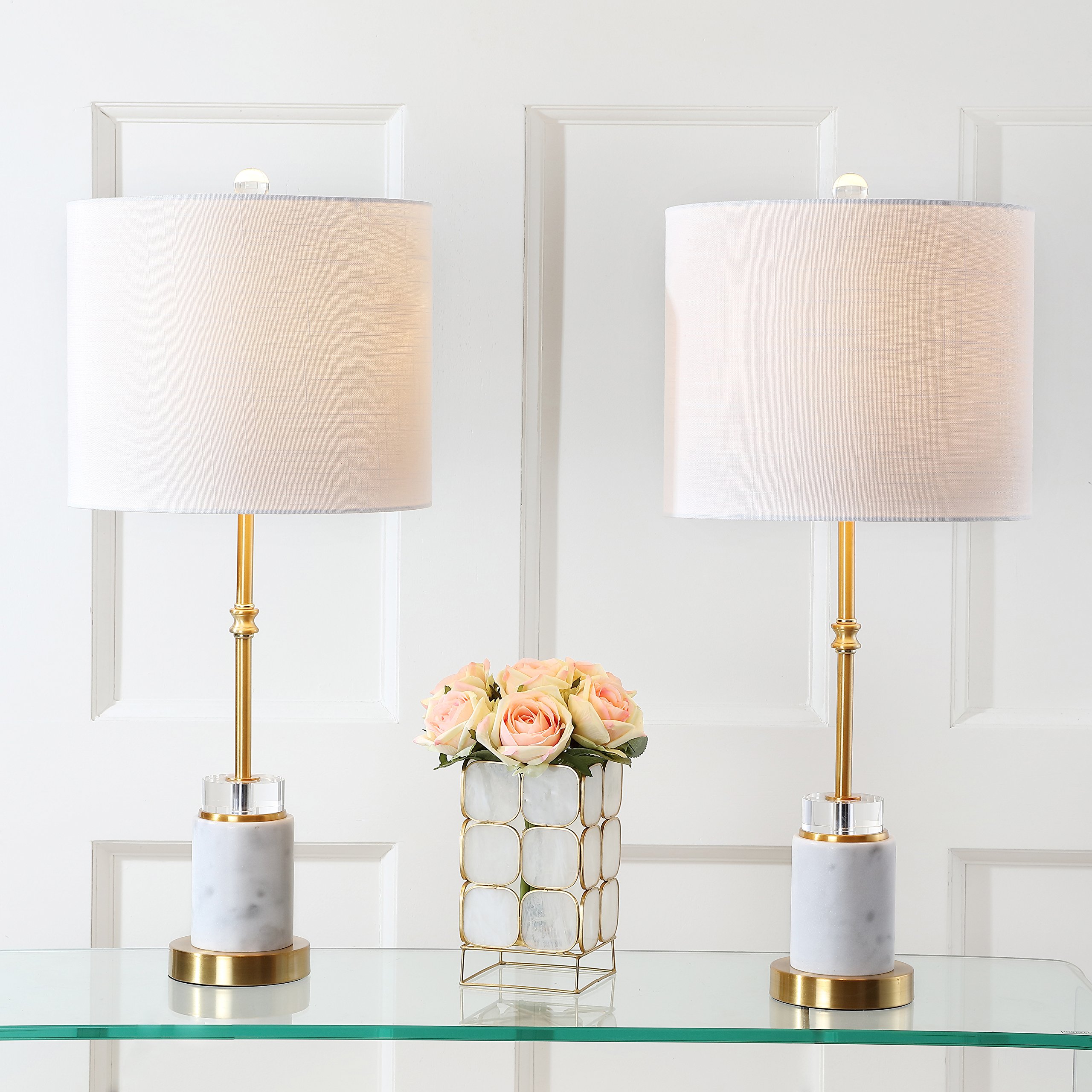 JONATHAN Y JYL5003A-SET2 Set of 2 Modern LED Table Lamps - 27