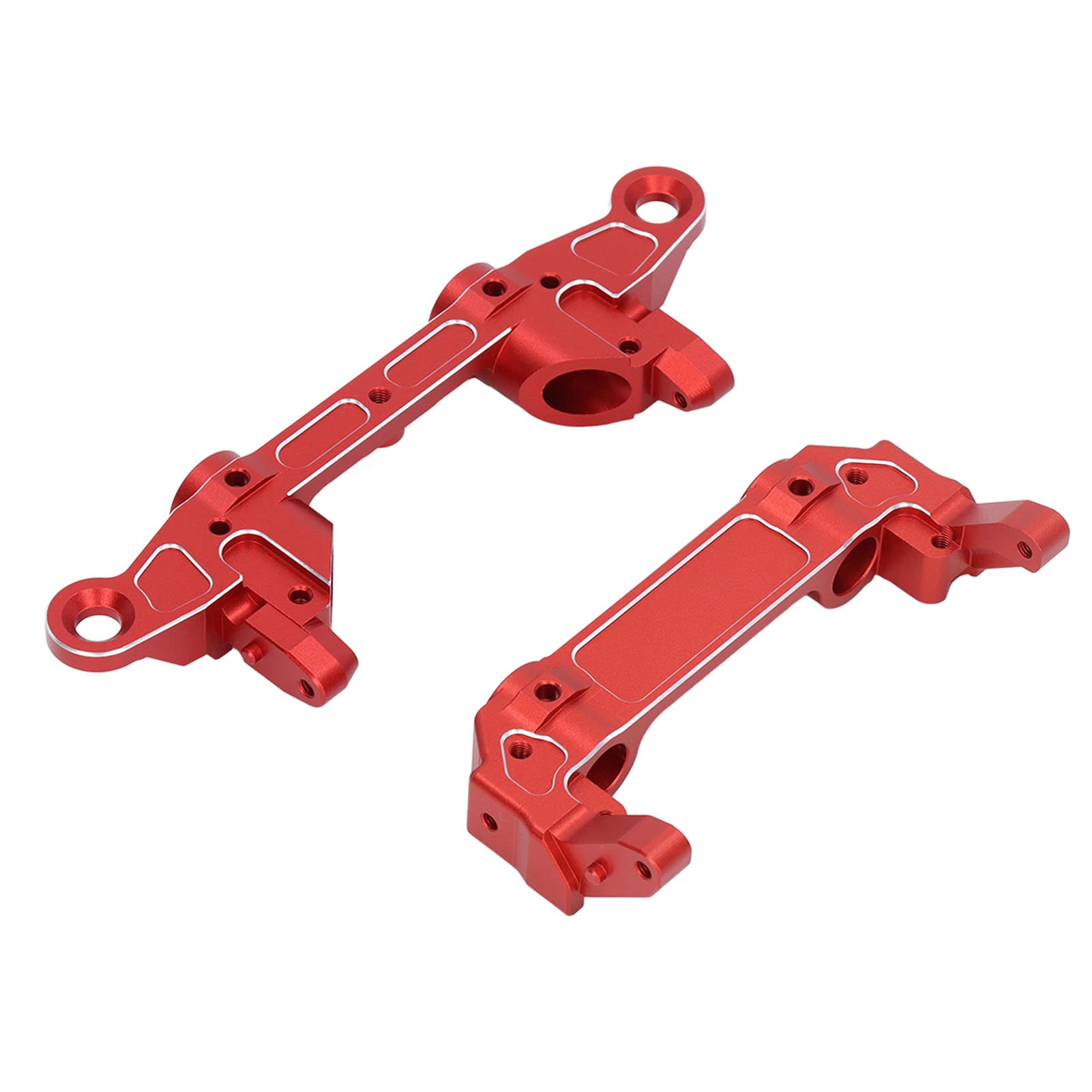 Uxsiya Universal 1/6 RC Crawler Bumper Mount Set - Heavy Duty Front & Rear Bumper for Axial SCX6 - Red (Perfect for Off-Road Crawling & Rock Racing Adventures)