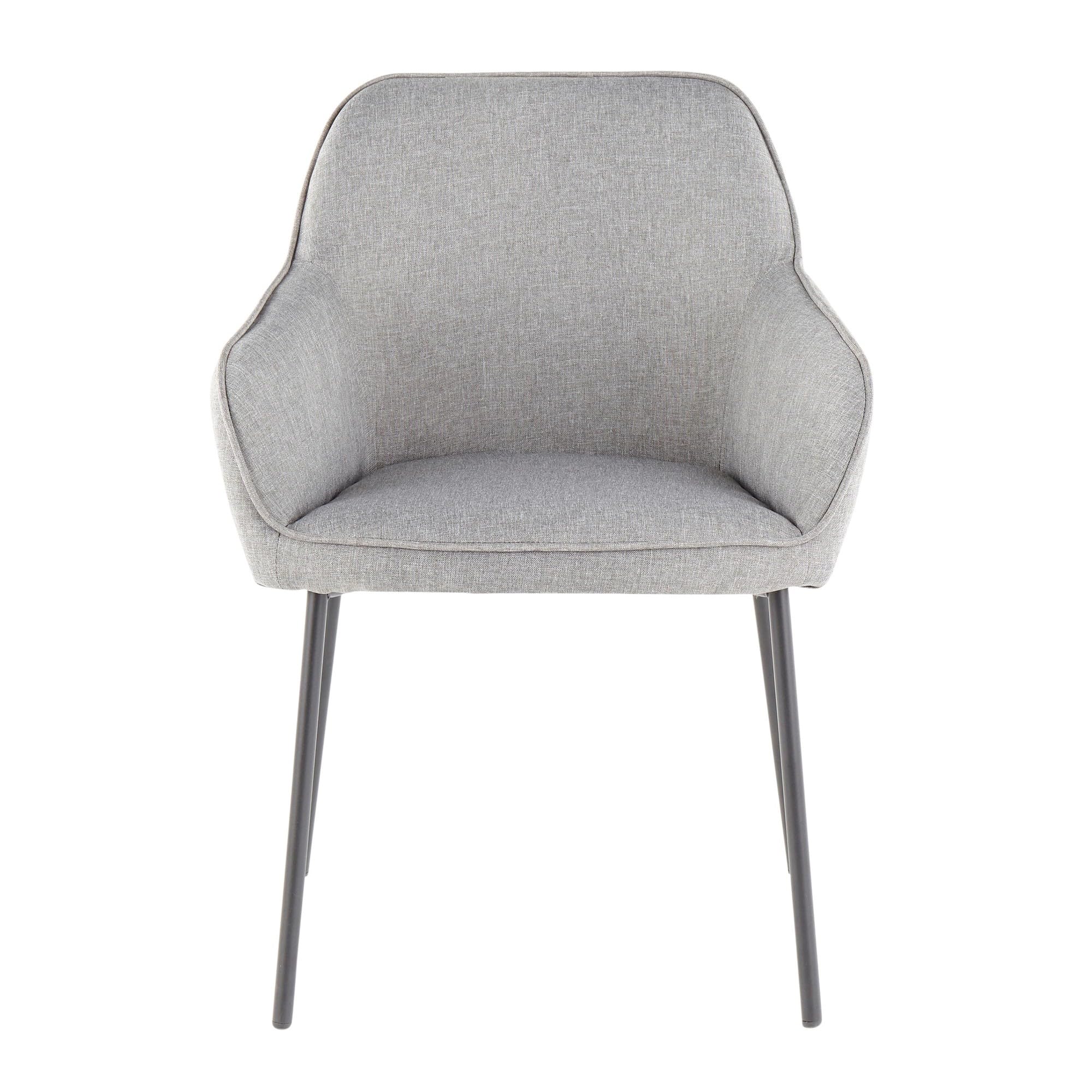 LumiSource Daniella Upholstered Dining Chairs Set of 2 - Modern Kitchen Chairs for Dining Table, Comfortable & Stylish Seating for Home, Restaurant, or Office Use
