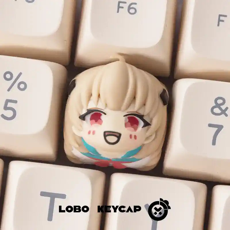 Custom Resin Art Keycaps - Personalized Design Mechanical Keyboard Keycaps for Gaming & Typing - Unique Decorative Keycaps for PC, Laptop, MacBook (ATRI~Atroli Theme) - Perfect for Gamers, Programmers & Office Workers