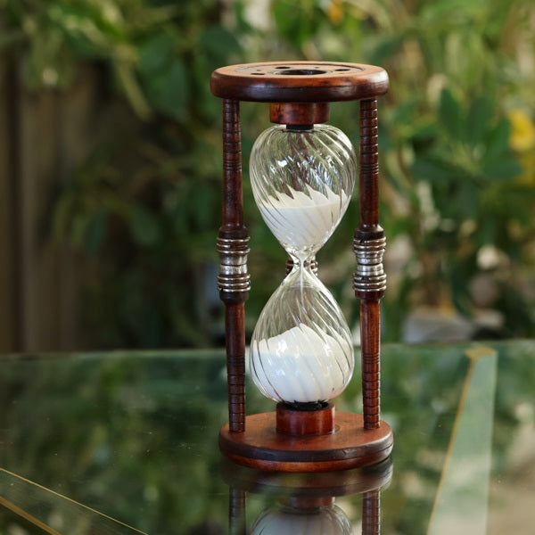 45 Minute Antique Wooden Hourglass Sand Timer - Perfect for Board Games, Classroom Activities & Home Décor