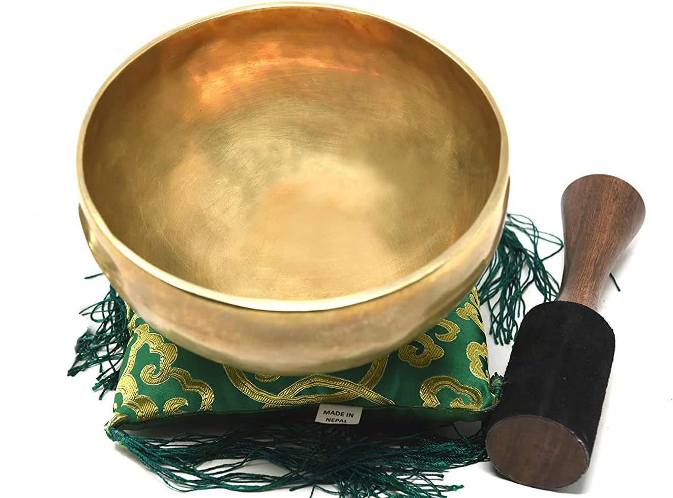 8-Inch Handmade Tibetan Singing Bowl for Chakra Healing, Meditation & Sound Therapy - Includes Mallet & Cushion - Perfect for Yoga, Mindfulness & Relaxation at Home