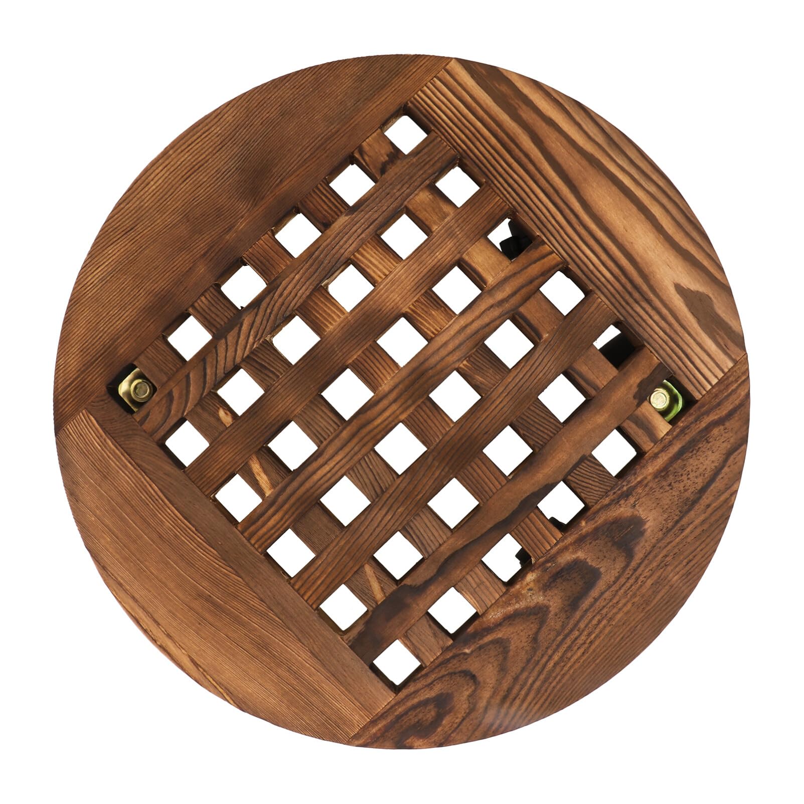 Adjustable Flower Pot Base with Wheels - Round Wooden Plant Tray for Succulents & Potted Plants - Perfect for Indoor Gardening, Balcony Decor, and Easy Mobility