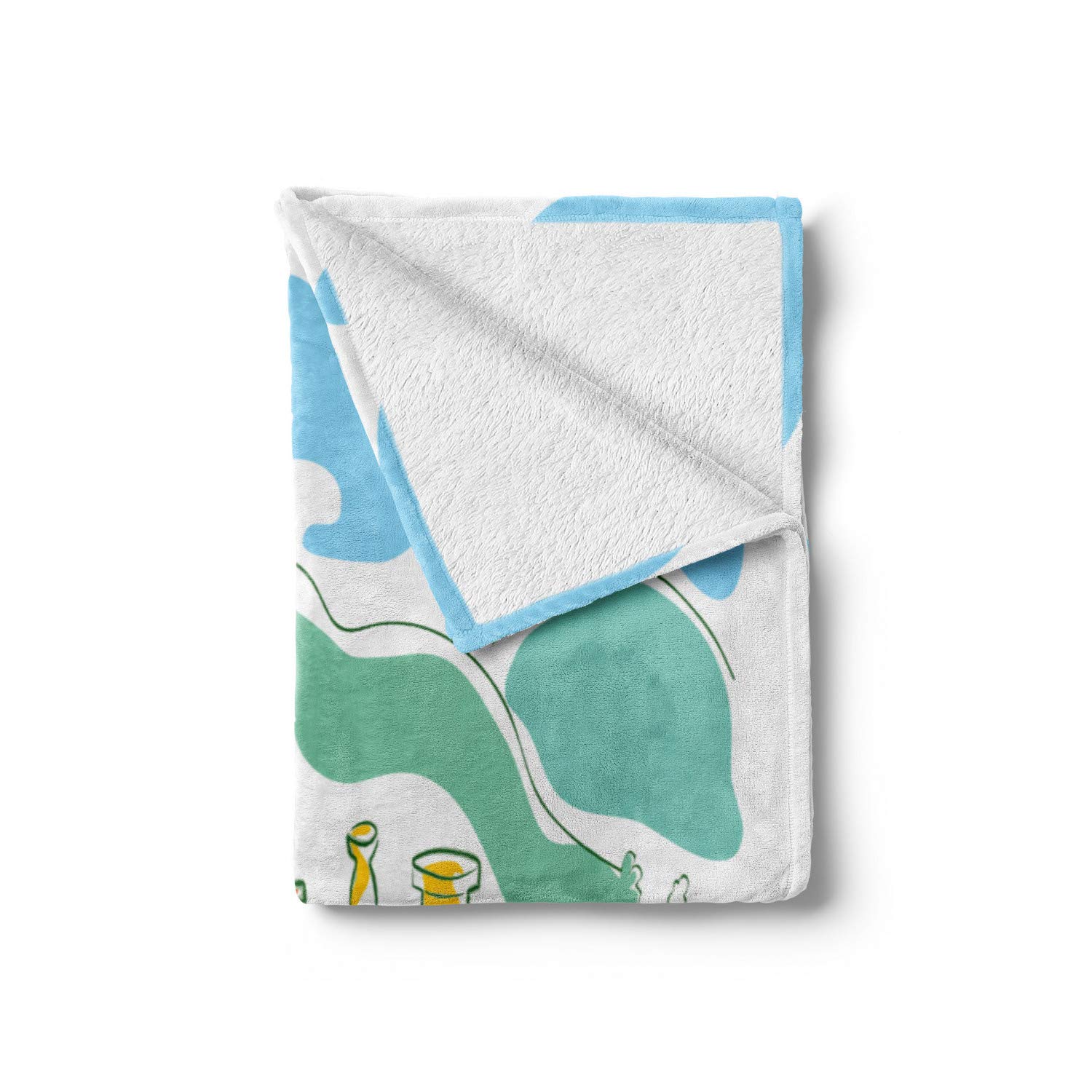 Ambesonne Vintage Steam Engine Throw Blanket - 50