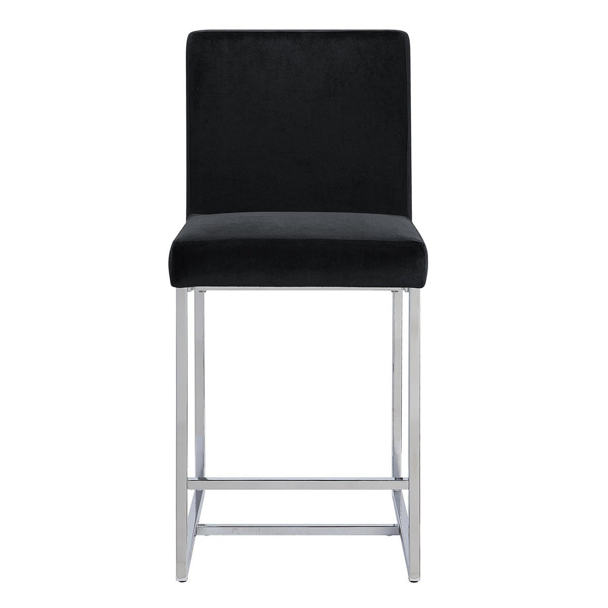 Amorra Black Counter Height Bar Stools Set of 2 - Modern Kitchen Island Chairs for Dining & Entertaining