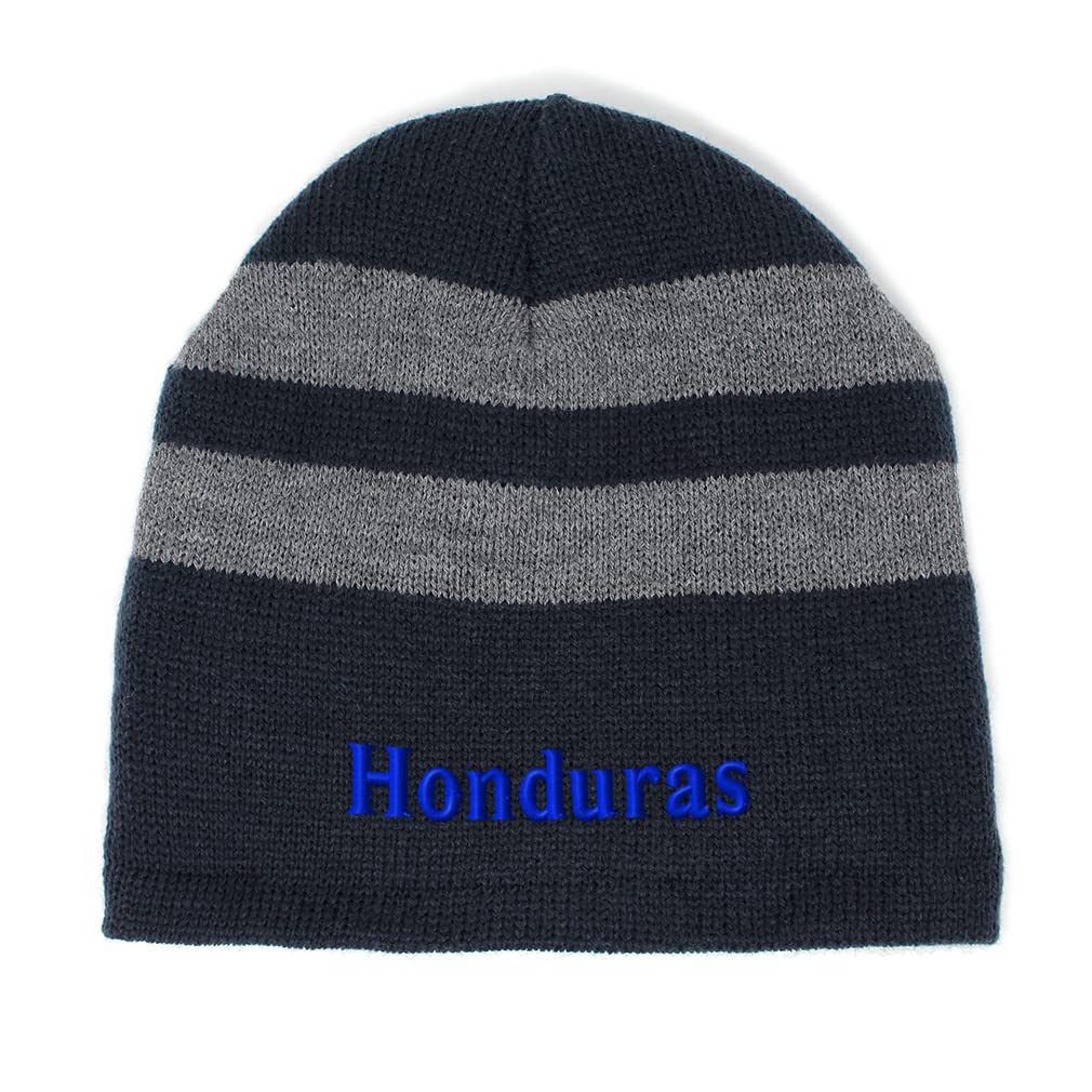 Warm Striped Beanie for Men & Women - Soft Acrylic Fleece Skull Cap Winter Hat - Perfect for Cold Weather, Outdoor Activities & Fashion Accessory