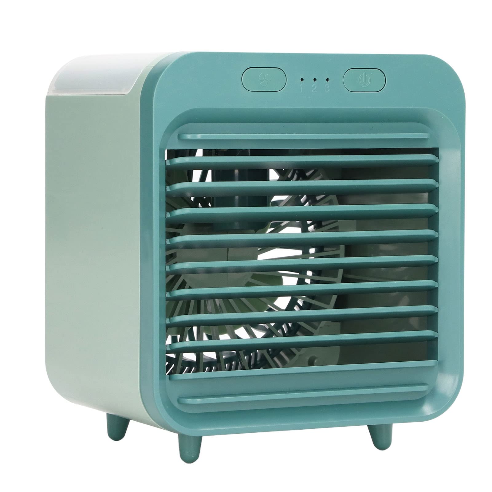 Zunate 200ML Portable USB Air Cooler - 3-Speed Adjustable Evaporative Air Conditioner for Home, Office, Bedroom & Desk | Perfect for Summer Cooling in Rooms, Kitchens & Workspaces (Green)