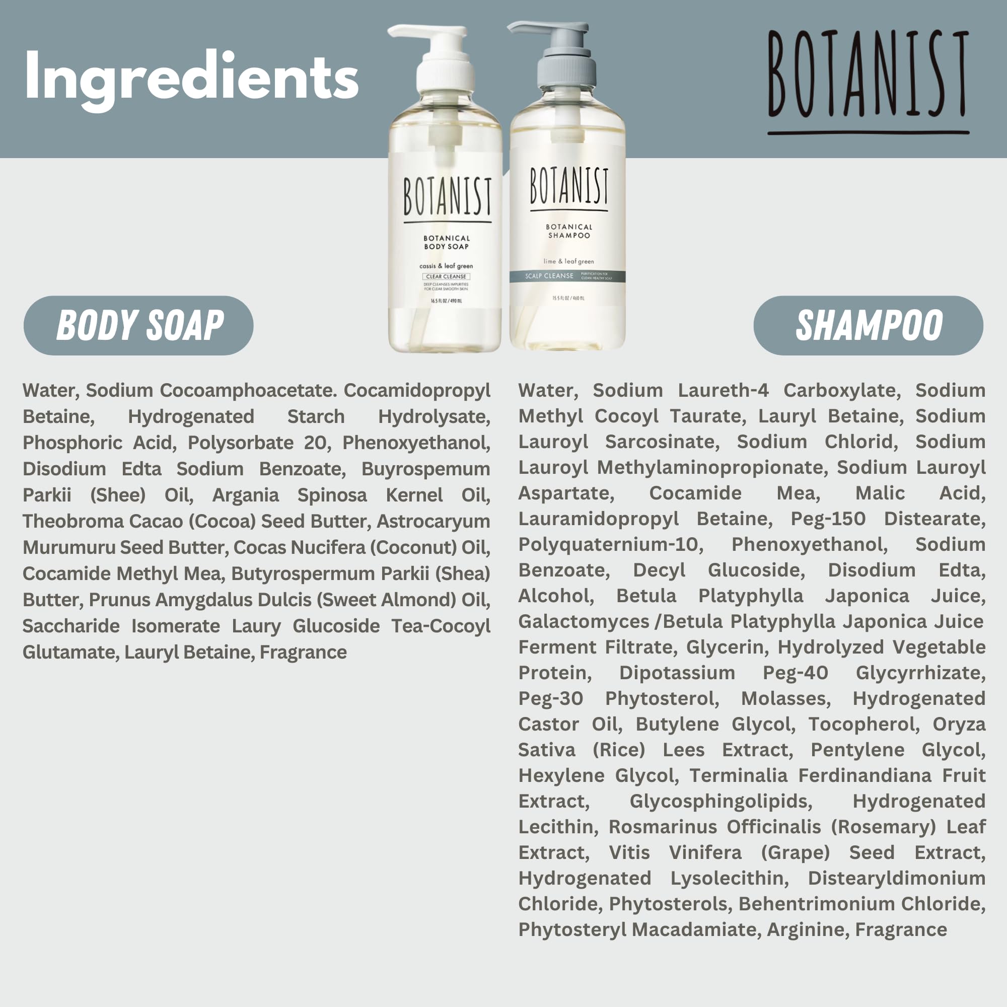 **Botanist Moisturizing Body Wash & Shampoo Set - Shea Butter & Macadamia Nut Oil for Hydration, Rosemary Leaf Extract for Scalp Care - Sulfate, Paraben & Dye-Free - 16.5 Fl Oz (490mL) Pack of 2 - Perfect for Dry Skin & Sensitive Scalp**