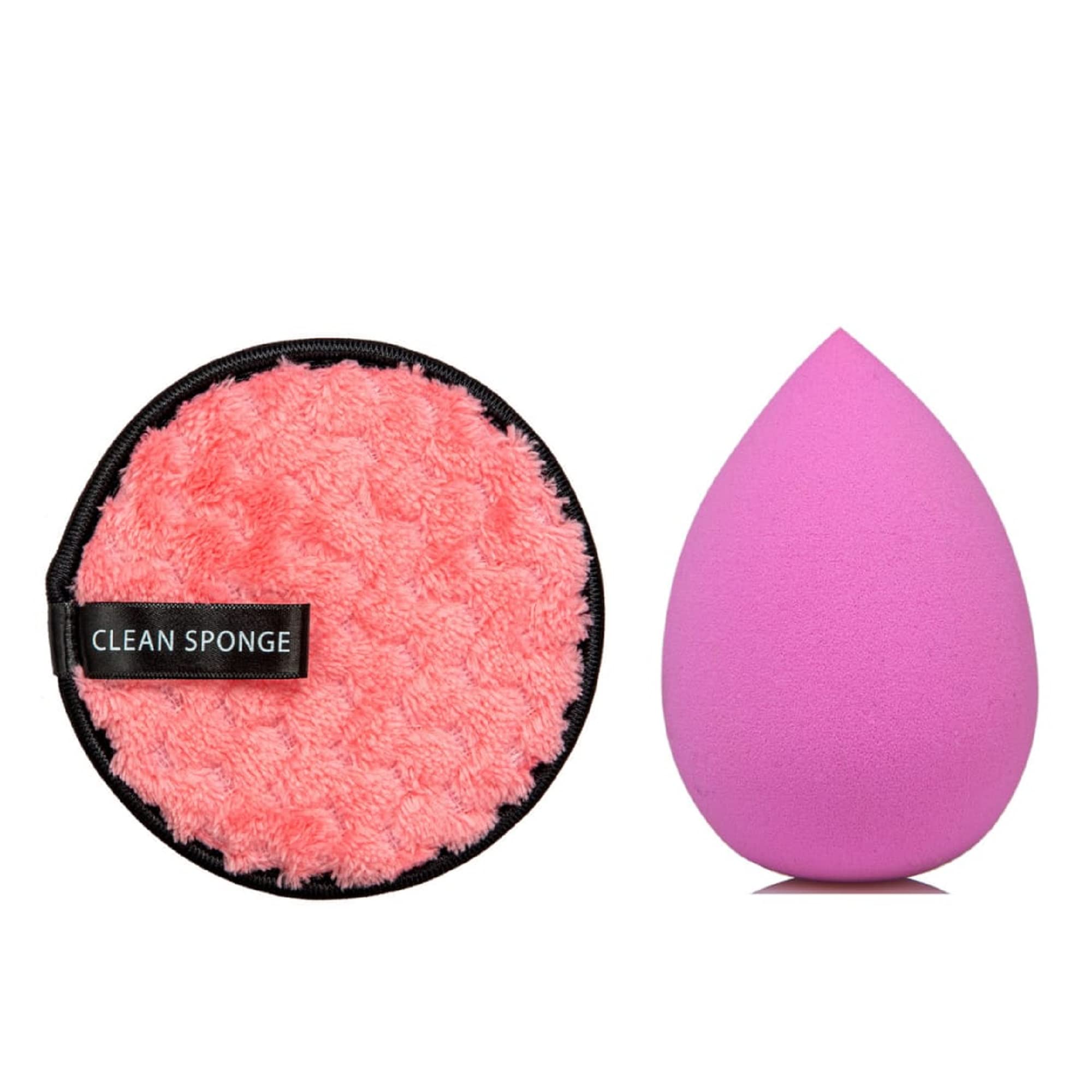 Mirabela Reusable Makeup Remover Pads & Beauty Blender Sponge Set | Eco-Friendly Microfiber Cleansing Pads | Essential Makeup Accessories for Gentle Face Cleansing & Makeup Application | Perfect for Travel, Daily Skincare & Professional Makeup Artists