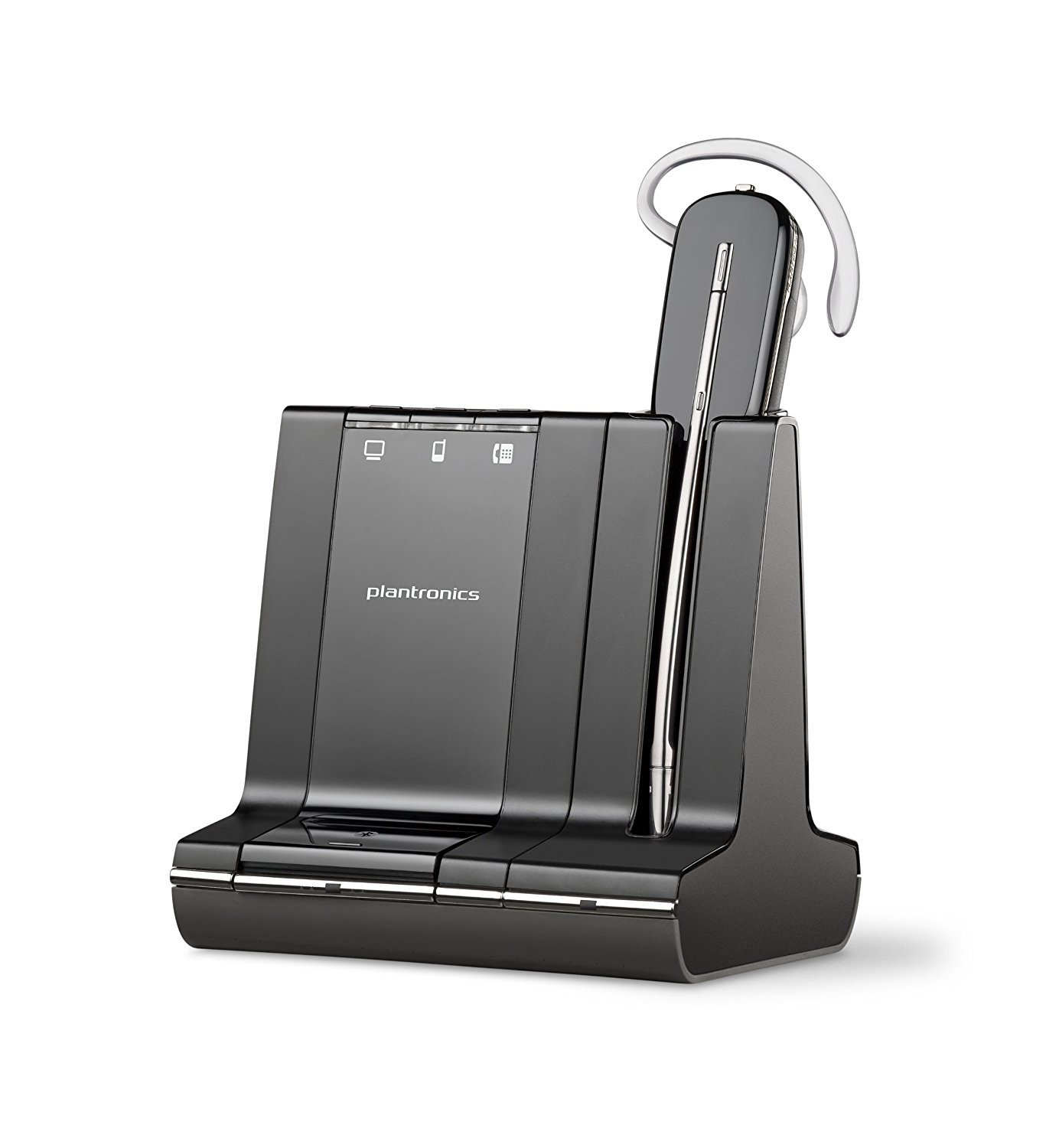 Plantronics Savi 740 Wireless Headset with Noise Cancelling Mic - UC Compatible for Skype, Zoom & Teams - Office & Call Center Headset System