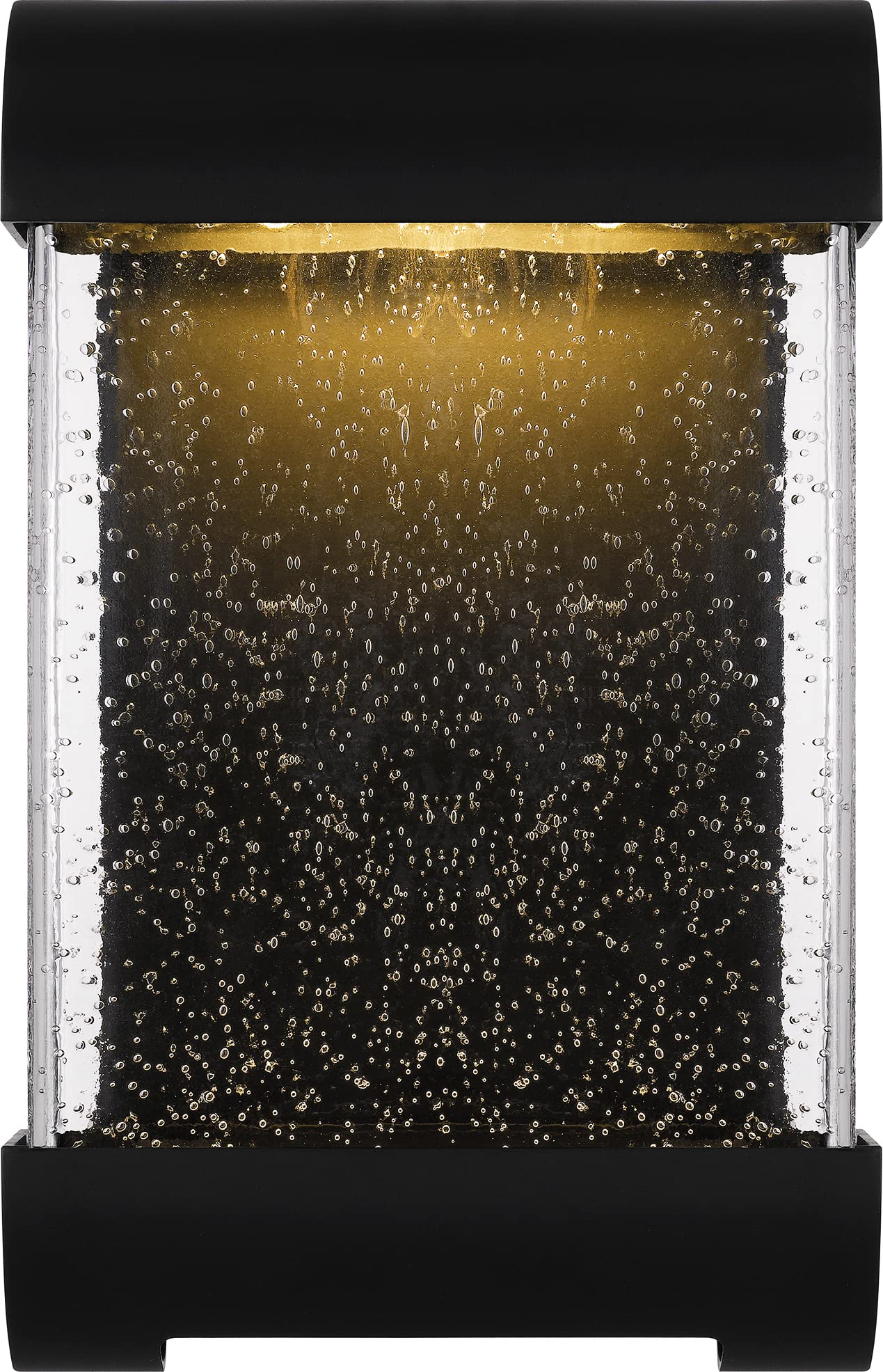 Quoizel Townes 10 Inch Matte Black Outdoor LED Wall Light - Weatherproof Exterior Lighting for Porch, Patio, and Garden