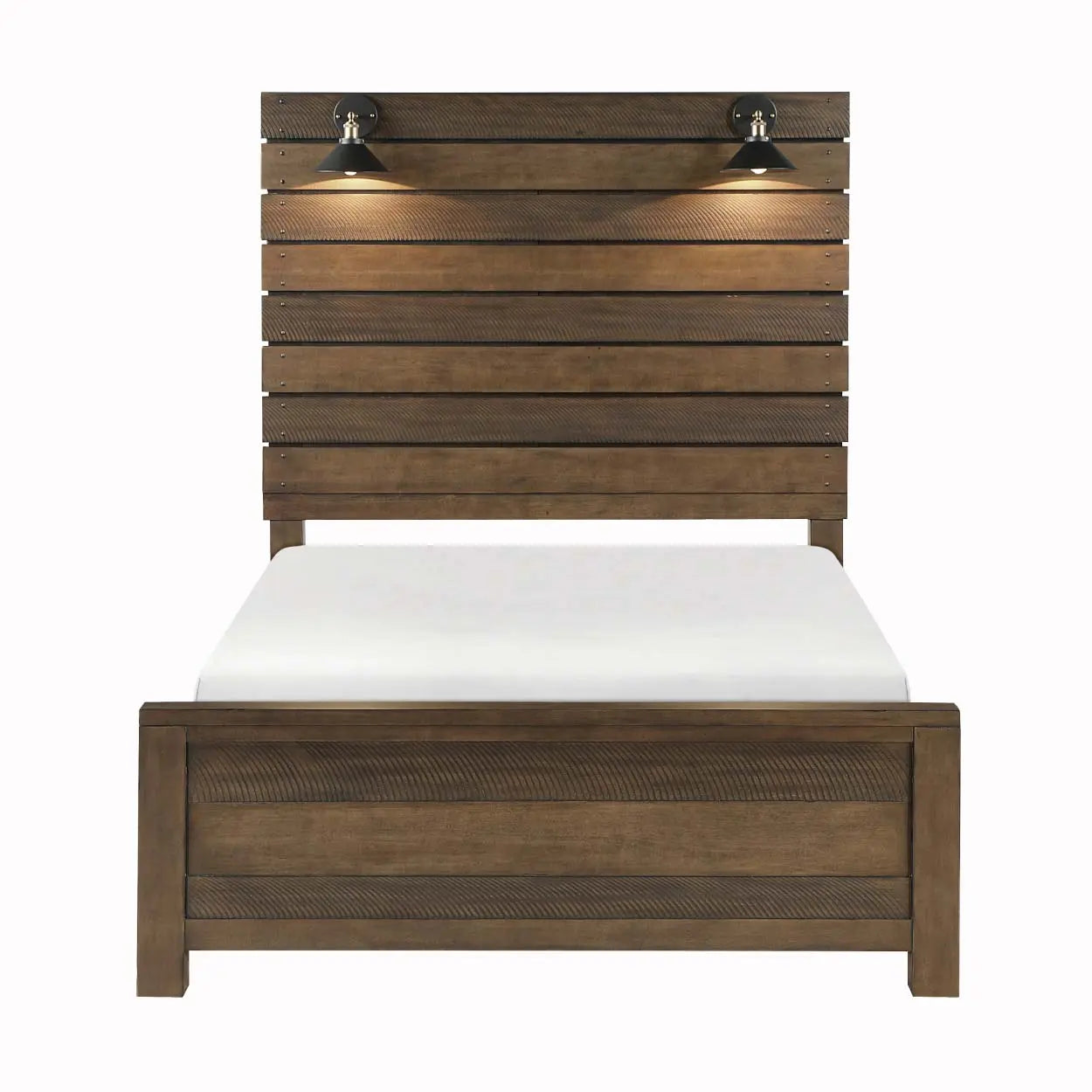 Conway 5-Piece Bedroom Set 1497 - Queen Size Bed Frame, Nightstand & Dresser - Modern Farmhouse Style Furniture for Master Bedroom & Guest Room
