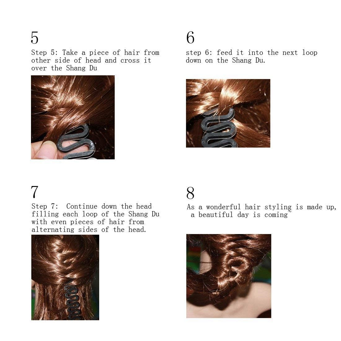 MAPPERZ French Hair Styling Clip - 3 Pack Hair Bun Maker & Braiding Tool for Women | Twist Plait Hair Accessories | Perfect for Updos, Ponytails & Everyday Hairstyles